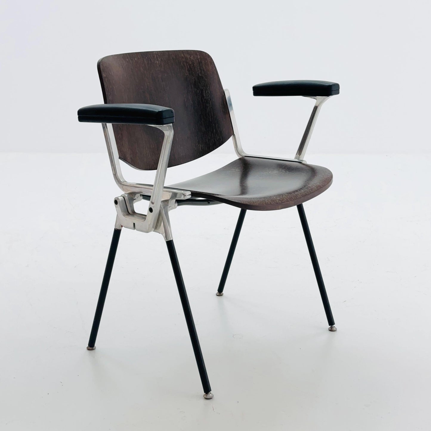 Mid Century Armchair by Giancarlo Piretti for Castelli 1980s Italy ,