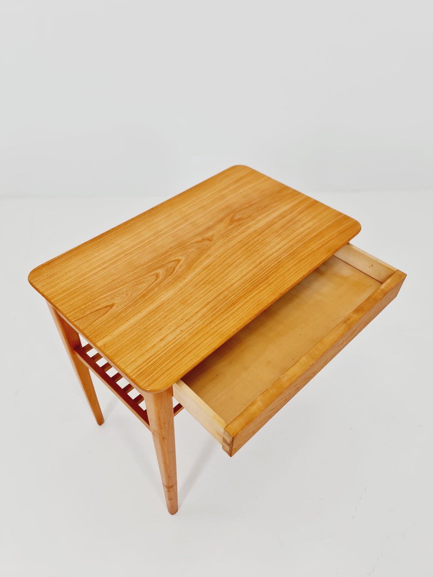 Danish Midcentury Ash wood side tables/ Bedside tables, 1960s