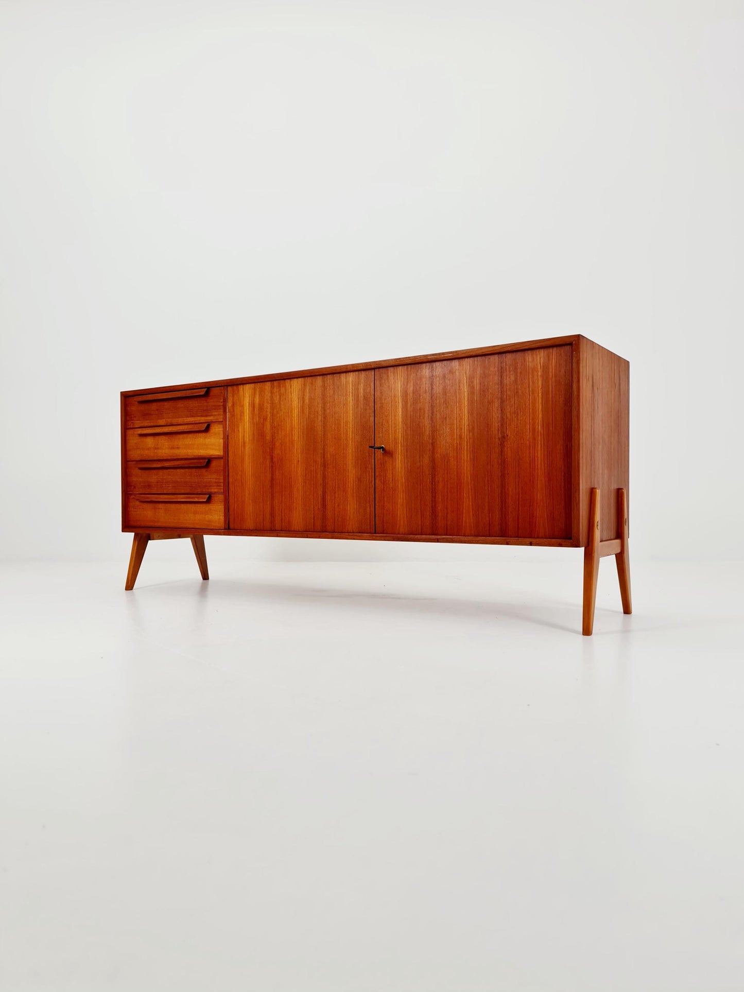 Mid Century Modern German Teak sideboard By Telkamphaus Möbel 1960s