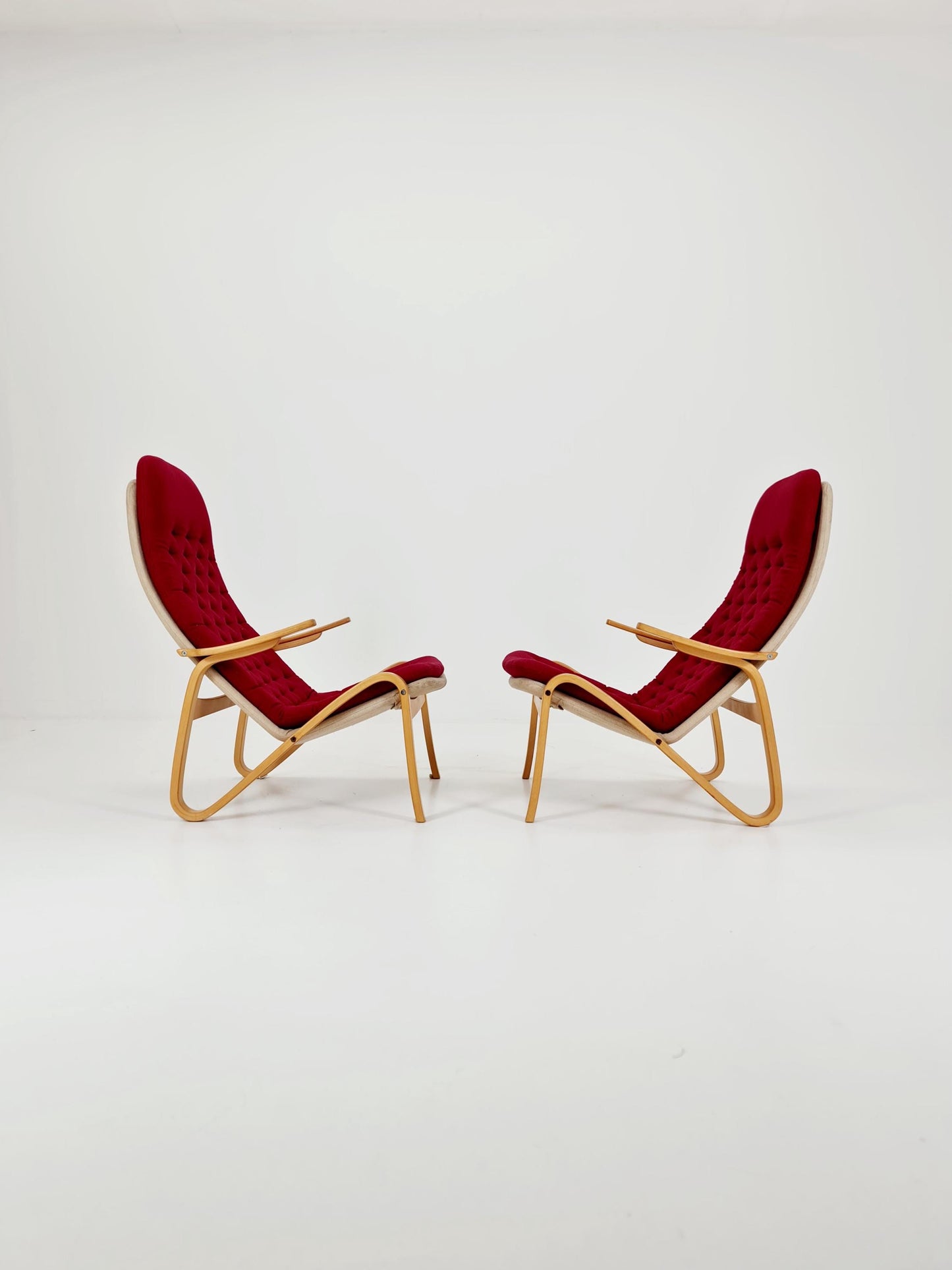 Swedish Midcentury armchair Metro by Sam of 2Larsson for Dux , 1960s, set