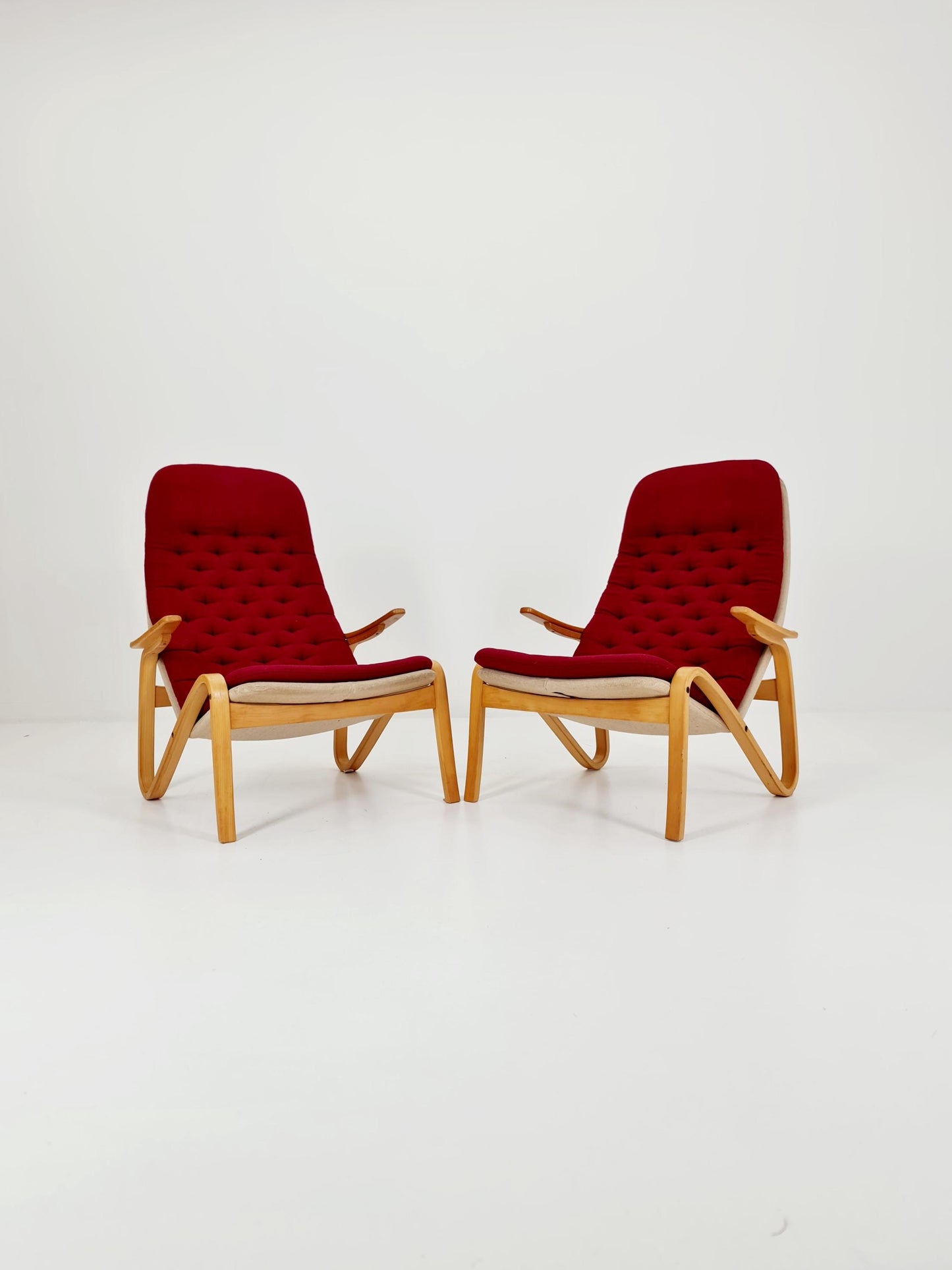 Swedish Midcentury armchair Metro by Sam Larsson for Dux , 1960s, set of 2