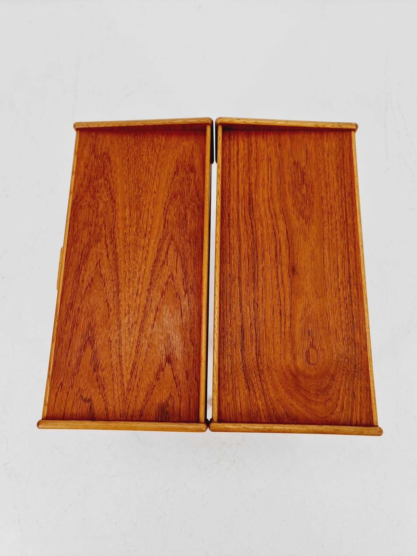 Midcentury Danish teak & oak vintage Side table/ Bedside table/ Night stands set of 2, 1960s
