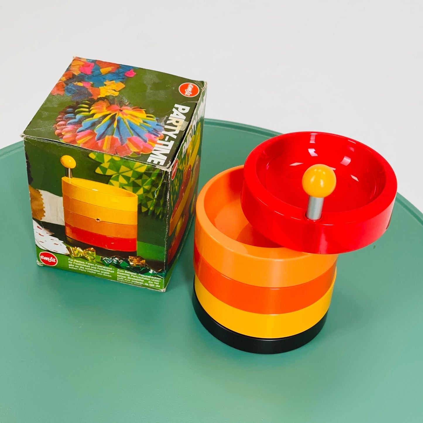 Space Age Snack Tower by Emsa – 1970s Pop Art Design, Made in W. Germany