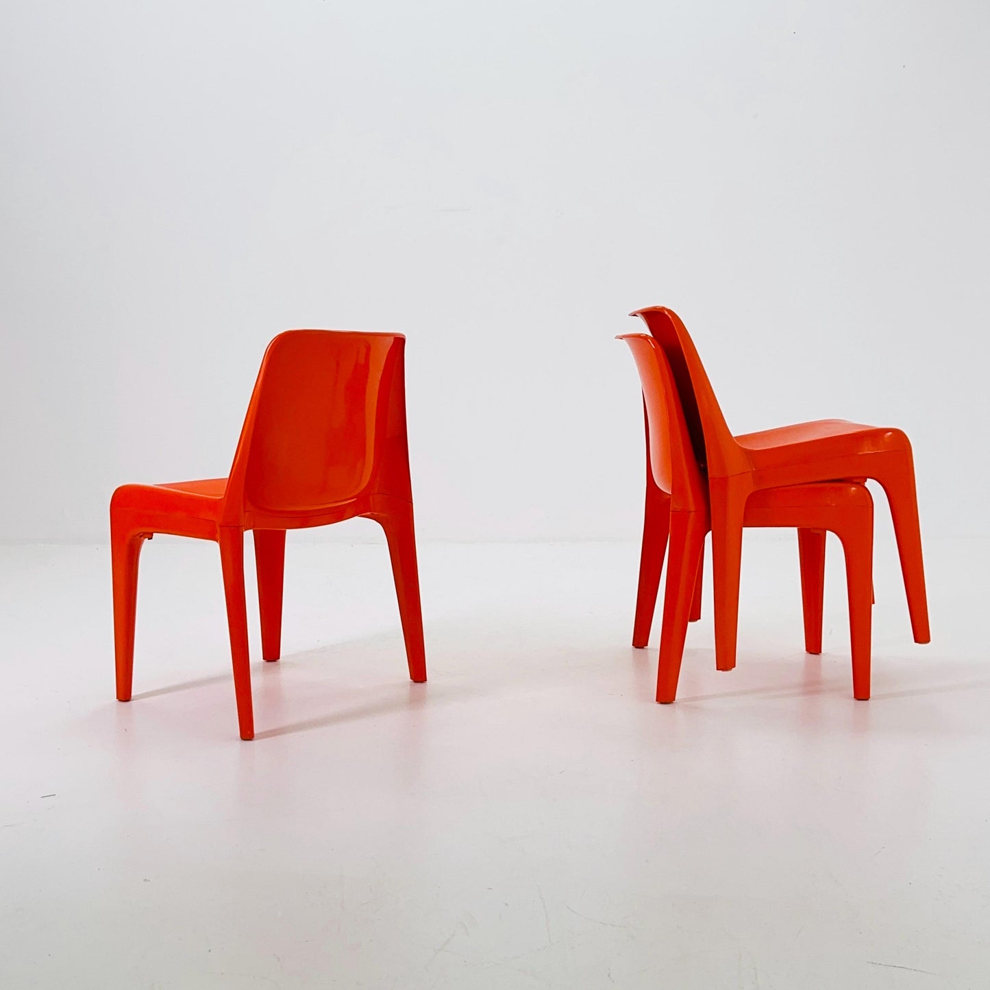 1 of 3 Space Age Chairs Model 4973 by Schröder & Henzelmann for Vlotho Uffeln , West Germany 1970s