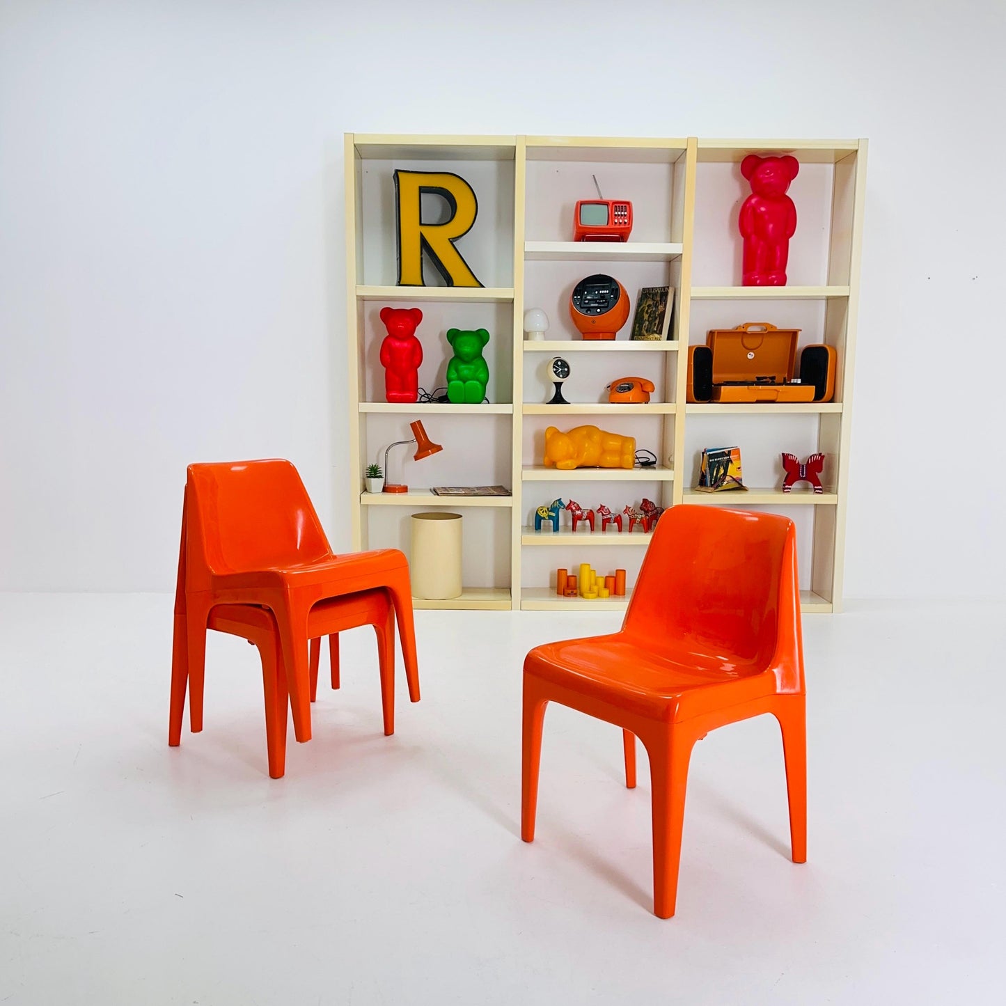 1 of 3 Space Age Chairs Model 4973 by Schröder & Henzelmann for Vlotho Uffeln , West Germany 1970s