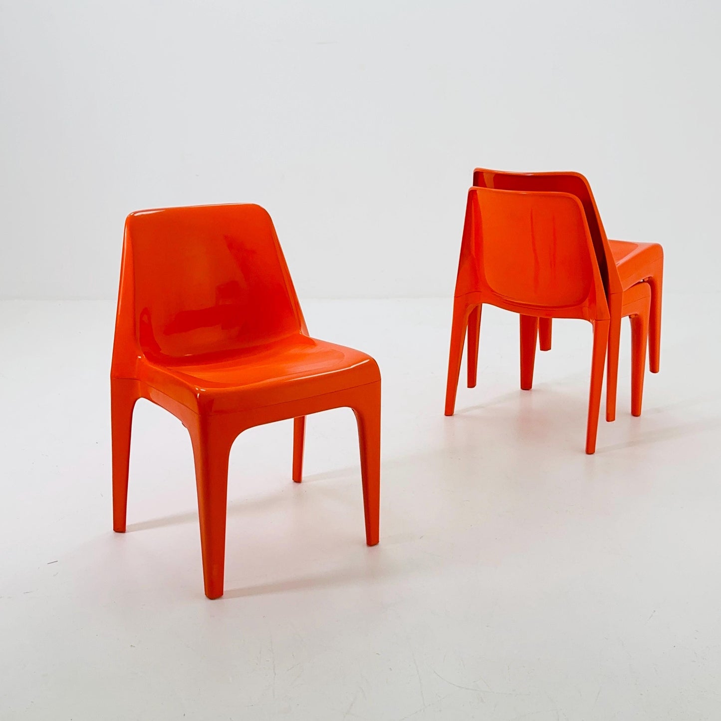 1 of 3 Space Age Chairs Model 4973 by Schröder & Henzelmann for Vlotho Uffeln , West Germany 1970s