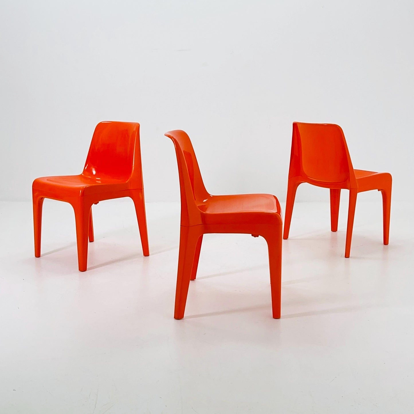 1 of 3 Space Age Chairs Model 4973 by Schröder & Henzelmann for Vlotho Uffeln , West Germany 1970s