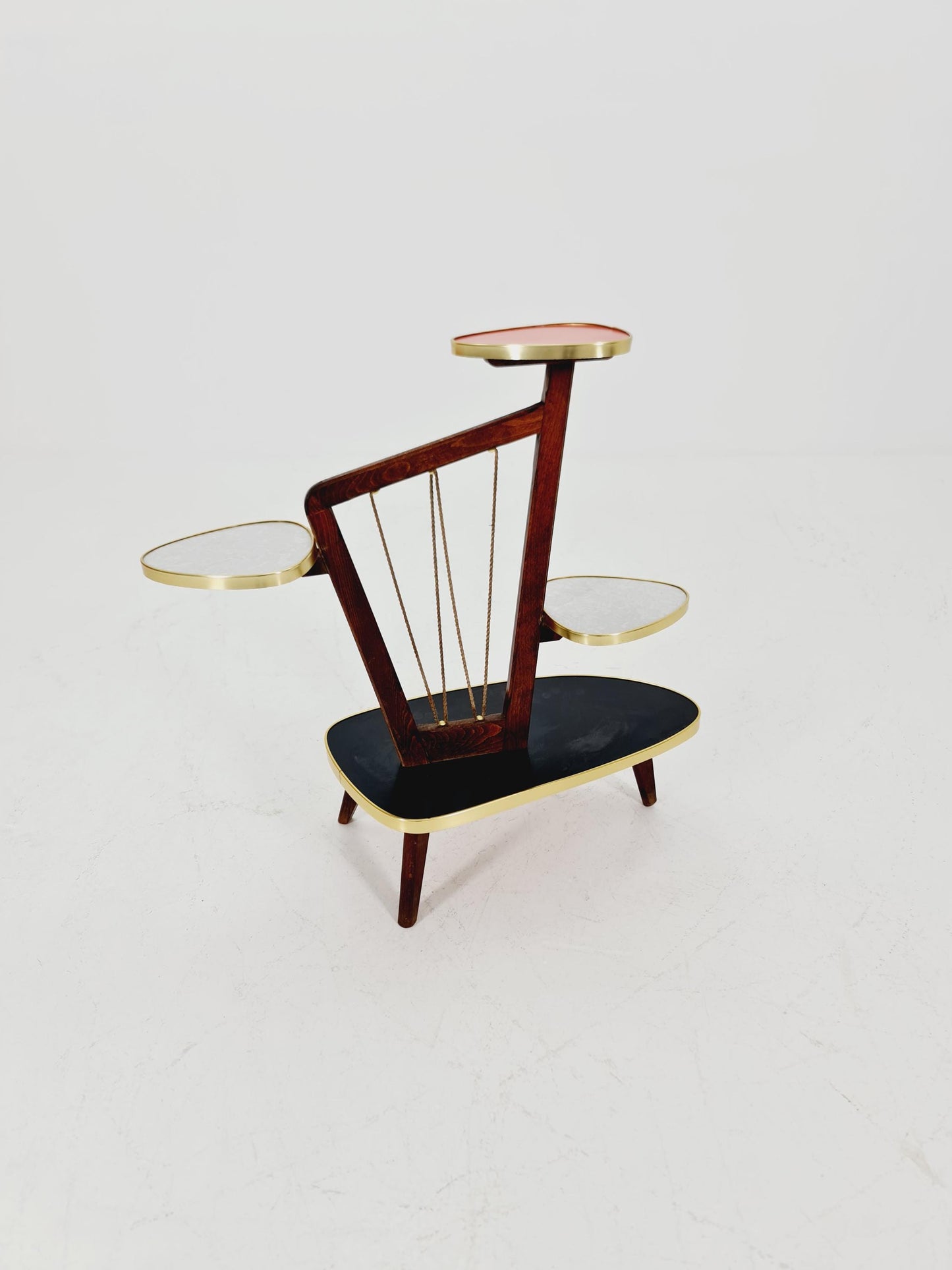 German Plant Stand, Vintage Mid-Century Minimalist Indoor flower table, 1960s