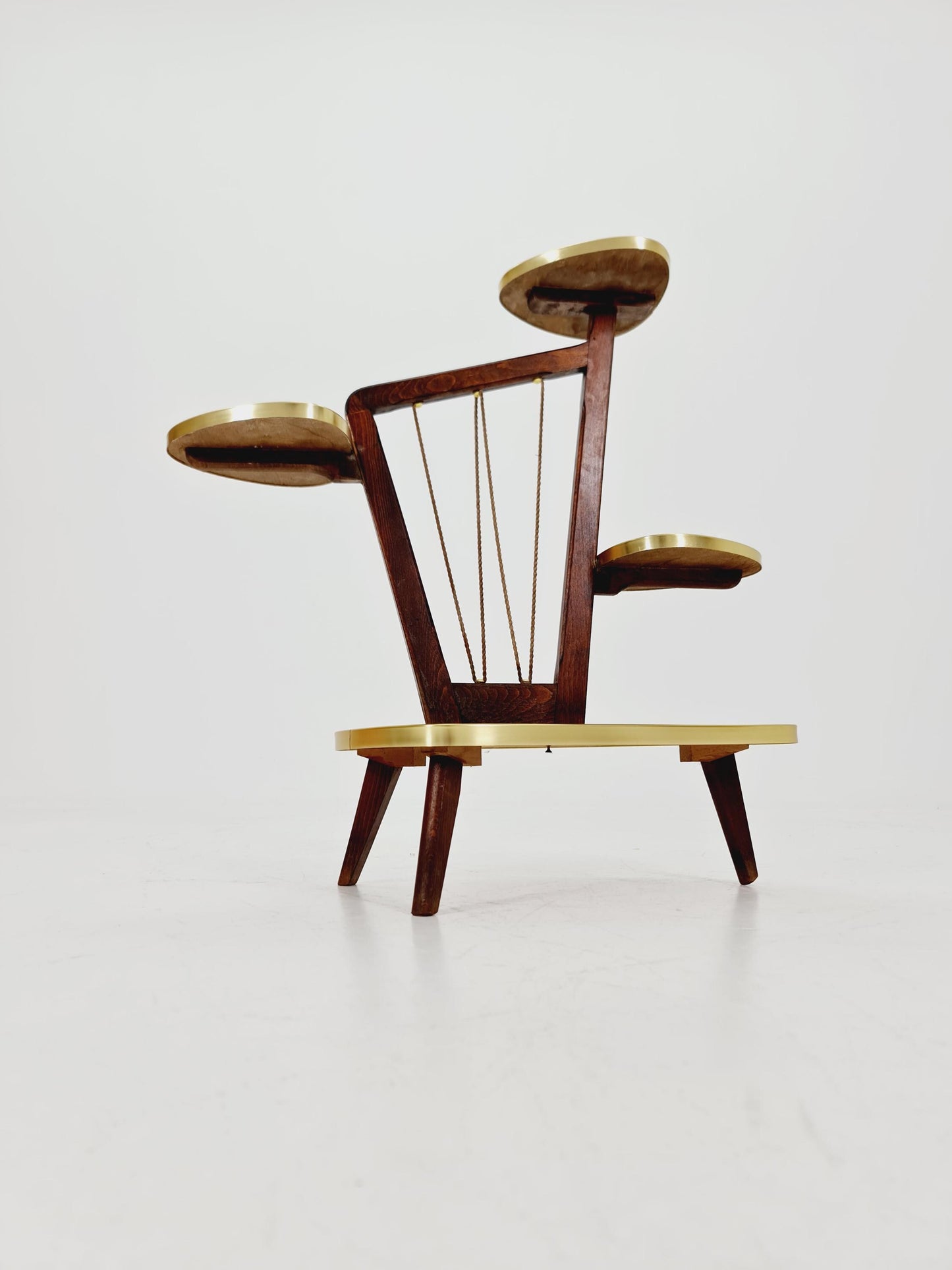 German Plant Stand, Vintage Mid-Century Minimalist Indoor flower table, 1960s