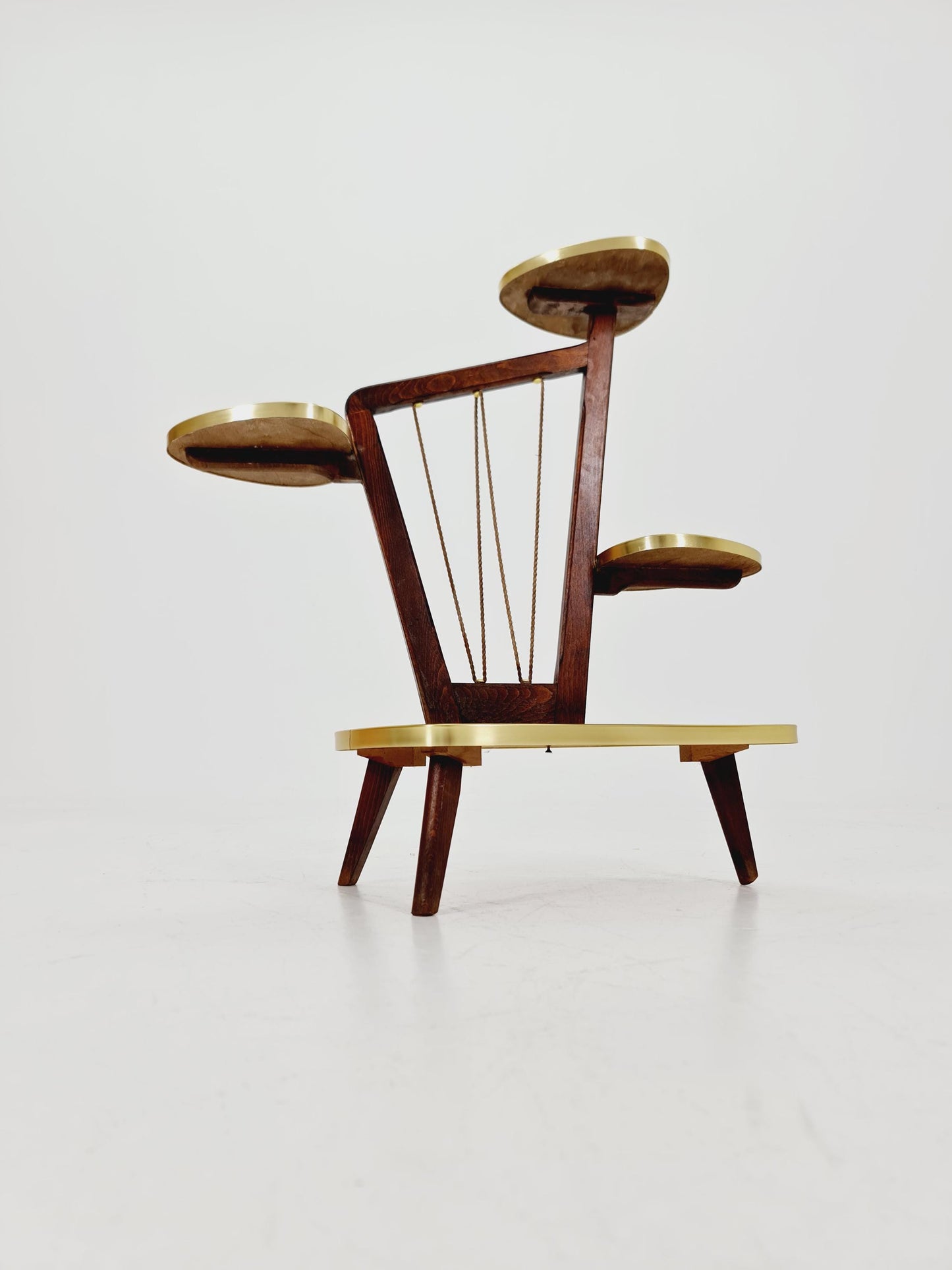 German Plant Stand, Vintage Mid-Century Minimalist Indoor flower table, 1960s
