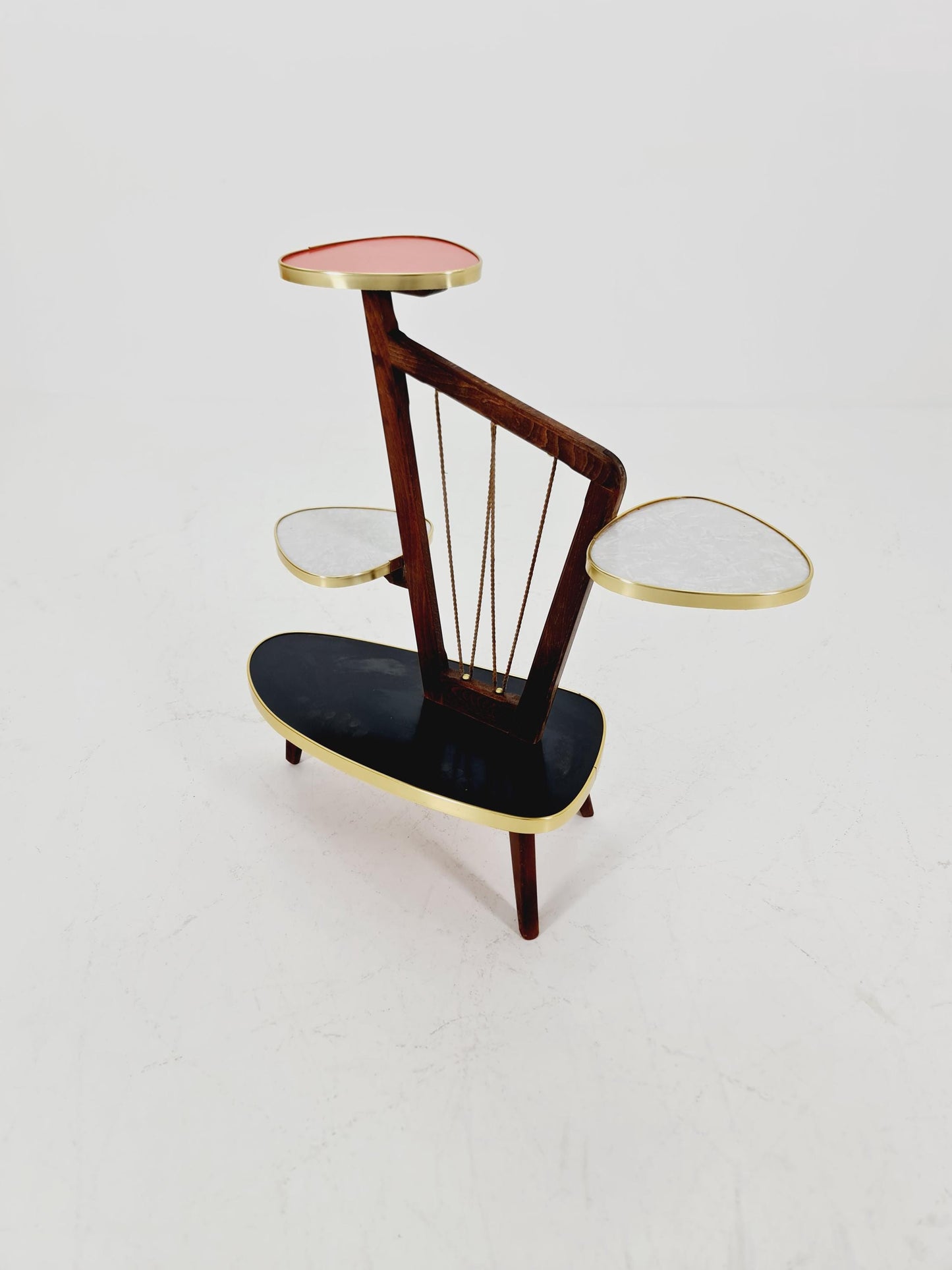 German Plant Stand, Vintage Mid-Century Minimalist Indoor flower table, 1960s