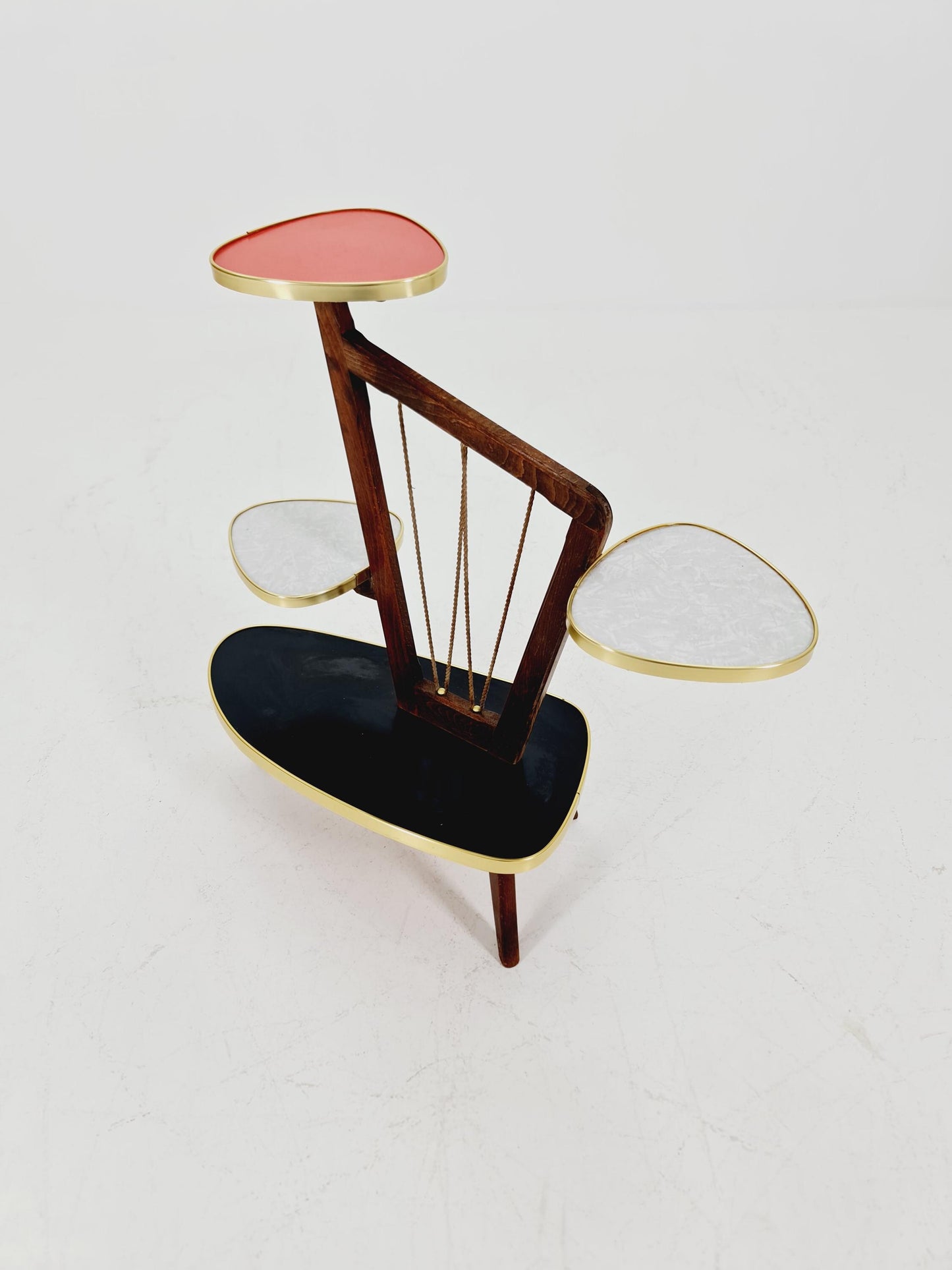 German Plant Stand, Vintage Mid-Century Minimalist Indoor flower table, 1960s