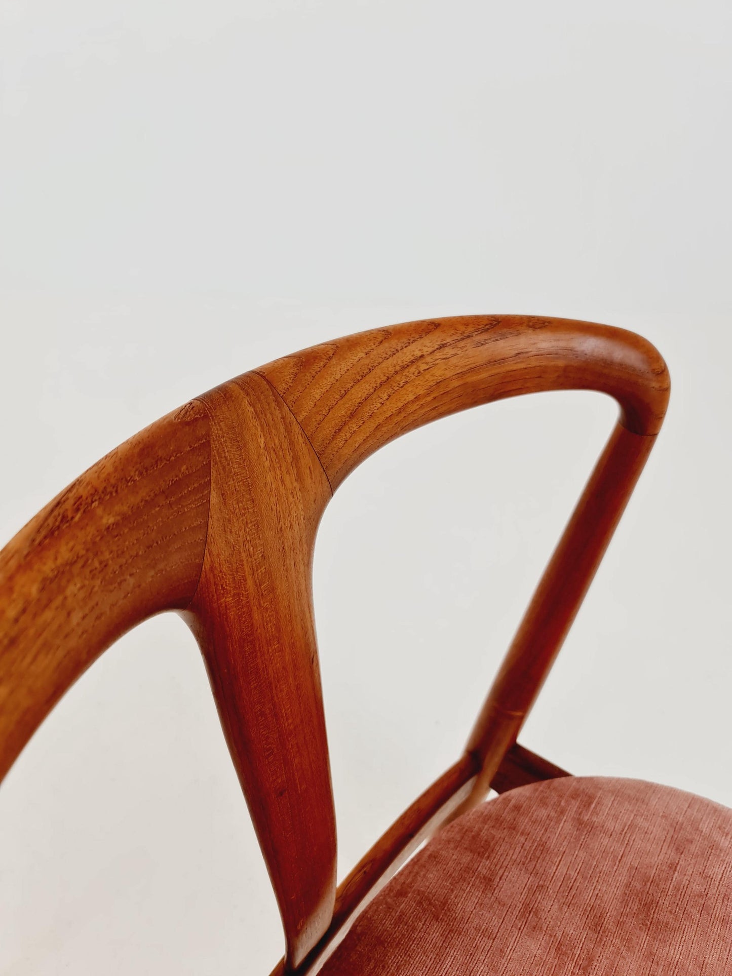 Vintage Danish teak dining chair by johannes Andersen for Uldum Mobelfabrik , 1960s set of 2,