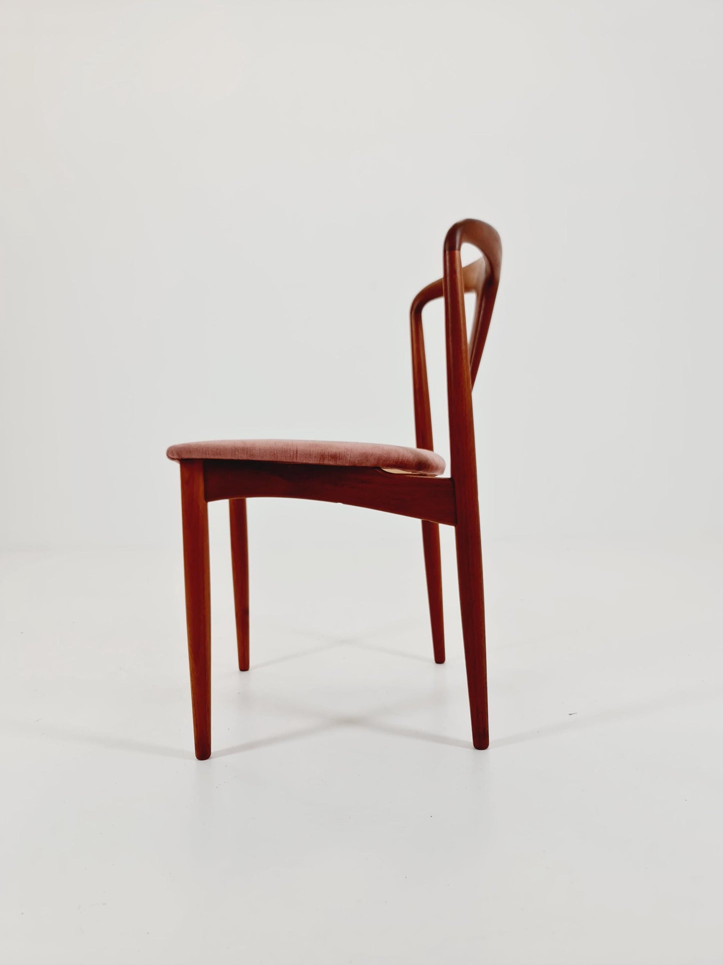 Vintage Danish teak dining chair by johannes Andersen for Uldum Mobelfabrik , 1960s,