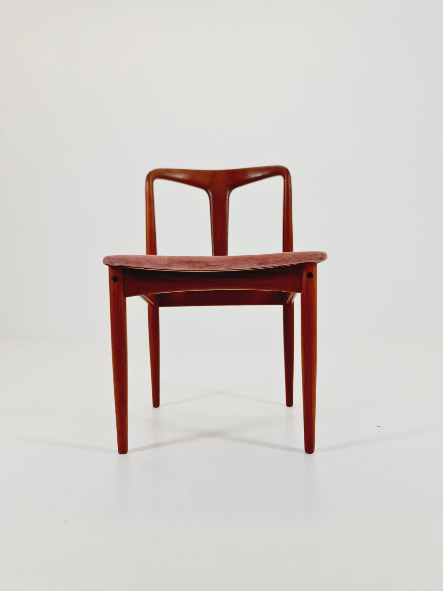 Vintage Danish teak dining chair by johannes Andersen for Uldum Mobelfabrik , 1960s,