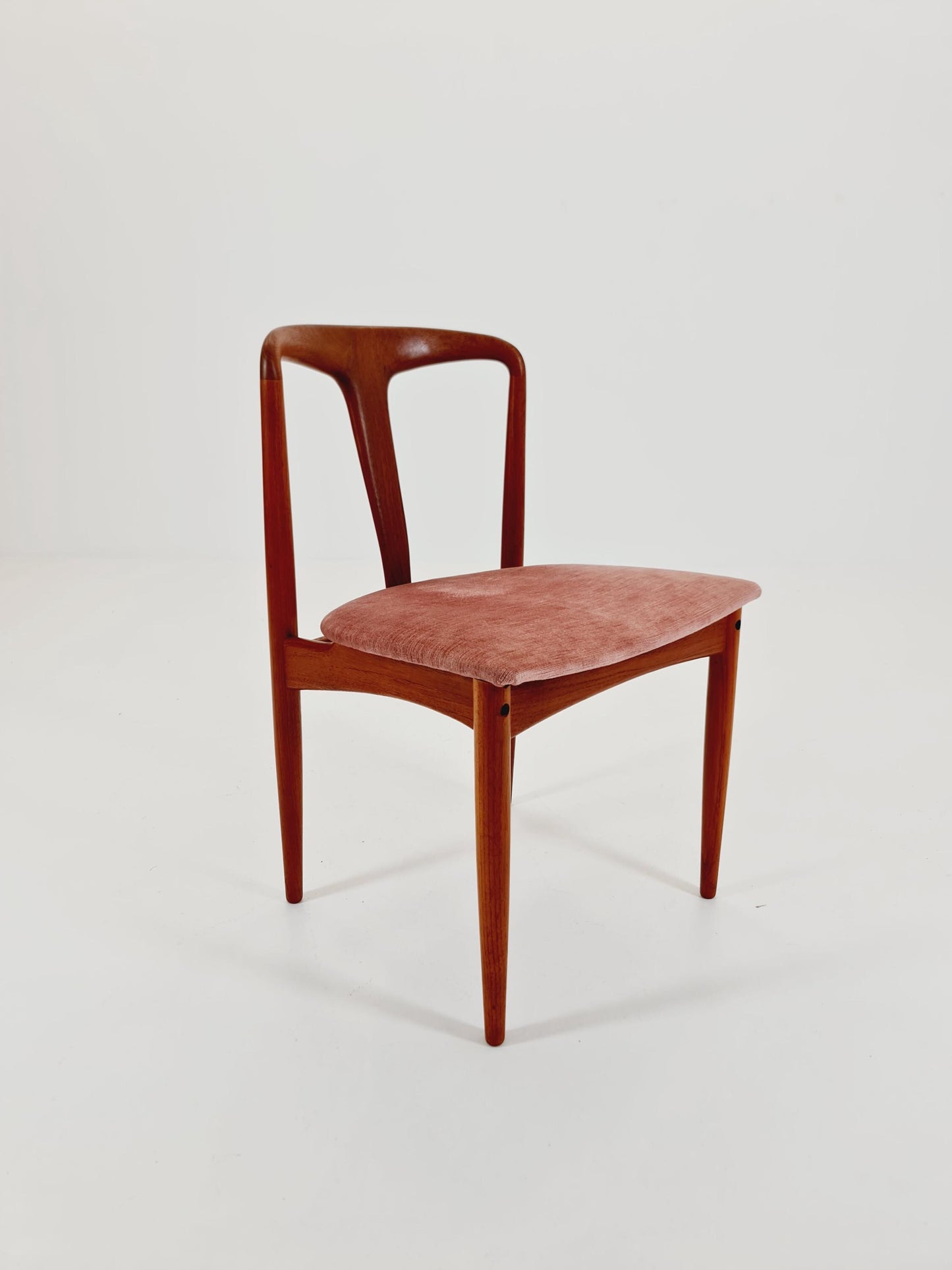 Vintage Danish teak dining chair by johannes Andersen for Uldum Mobelfabrik , 1960s,