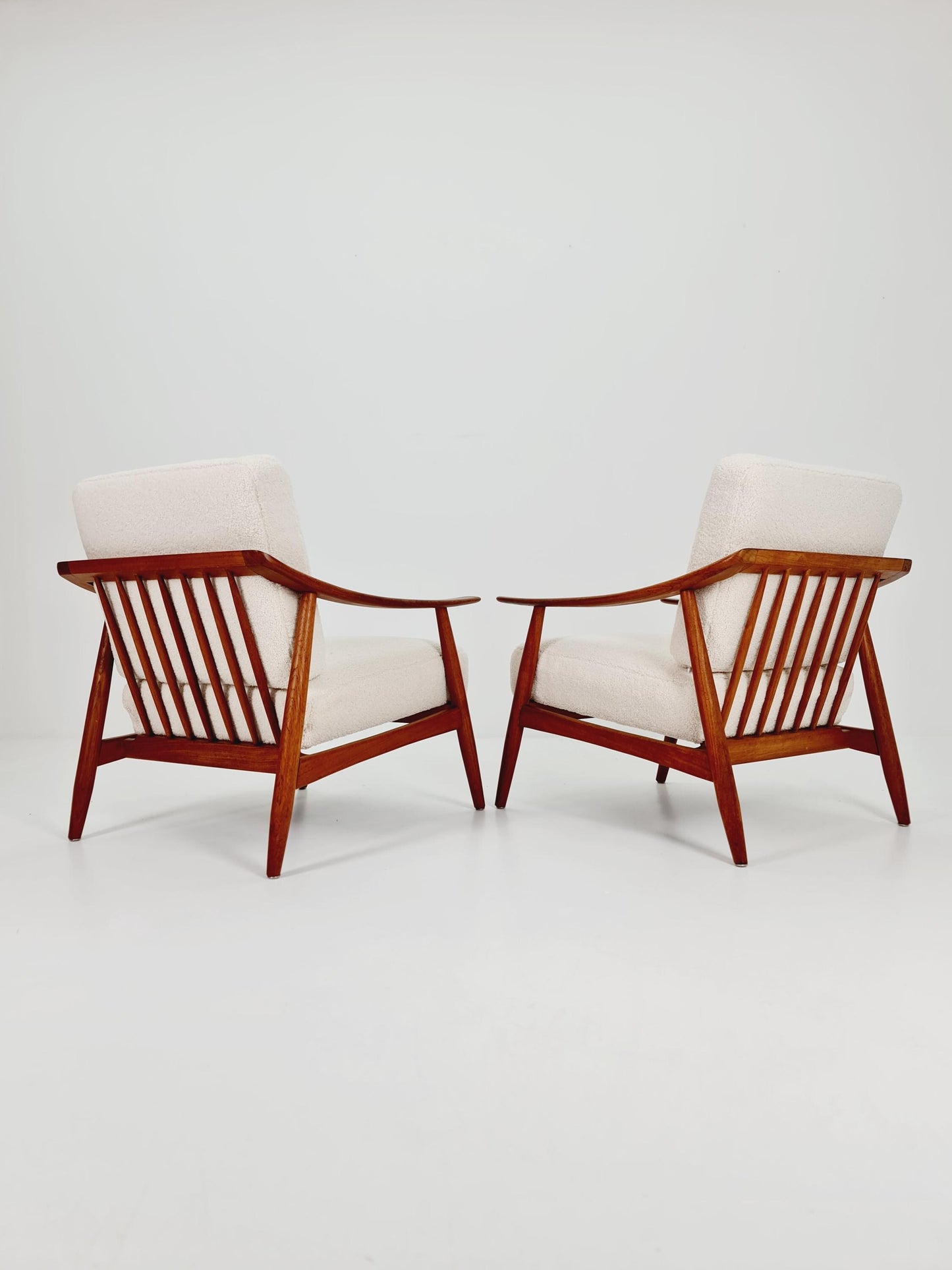 Mid century easy lounge chairs by Folke Ohlsson for Bodafors Sweden , 1955s, Set of 2