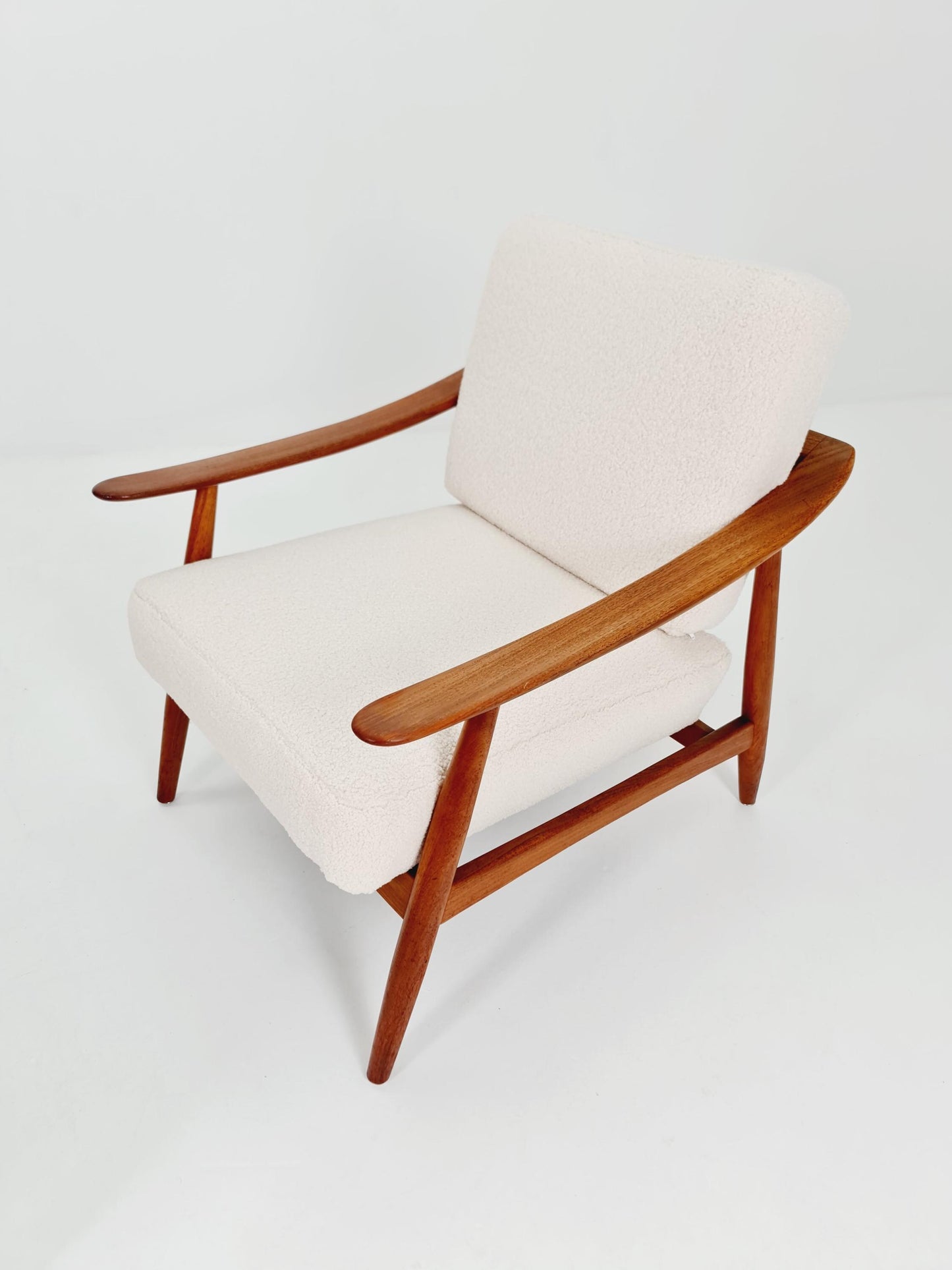 Mid century easy lounge chairs by Folke Ohlsson for Bodafors Sweden , 1955s, Set of 2