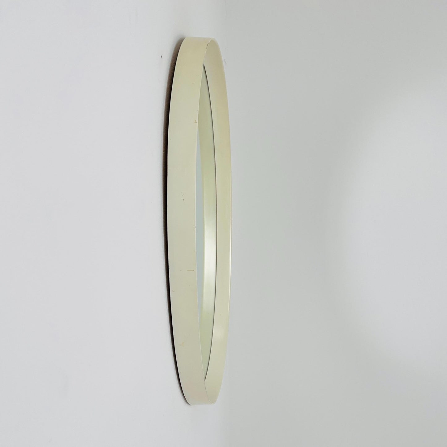Space Age Mid-Century Oval Wall Mirror, 1970s Italy