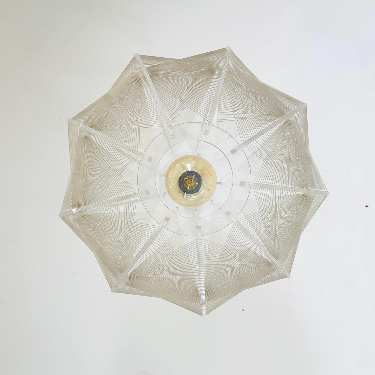 Mid‑Century Modern Space‑Age Paul Secon “Sompex” Nylon String Pendant Lamp | 1970s Germany