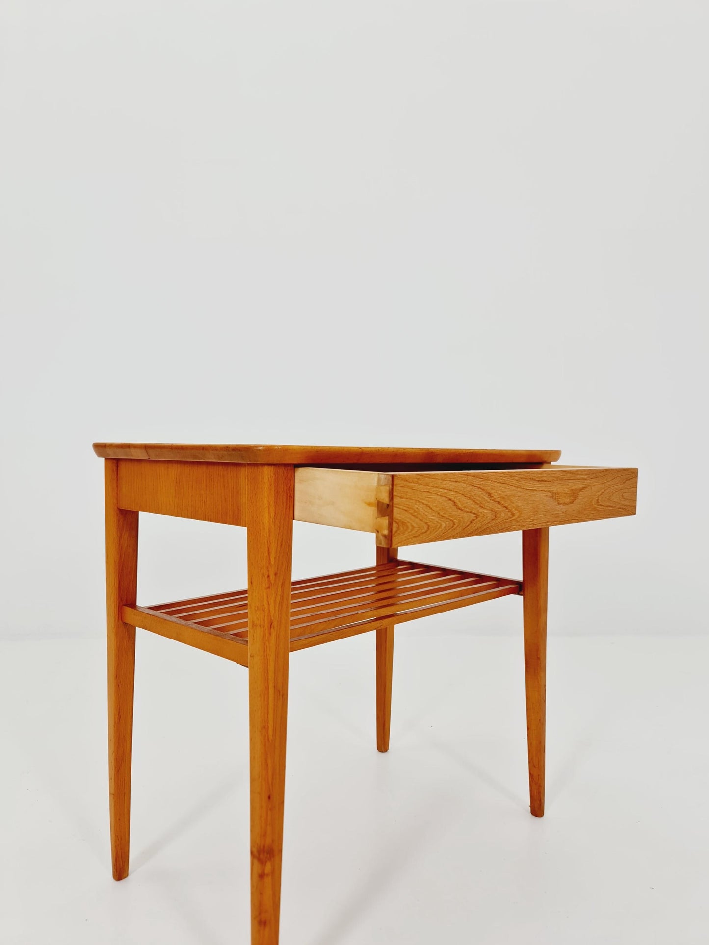 Danish Midcentury Ash wood side tables/ Bedside tables, 1960s