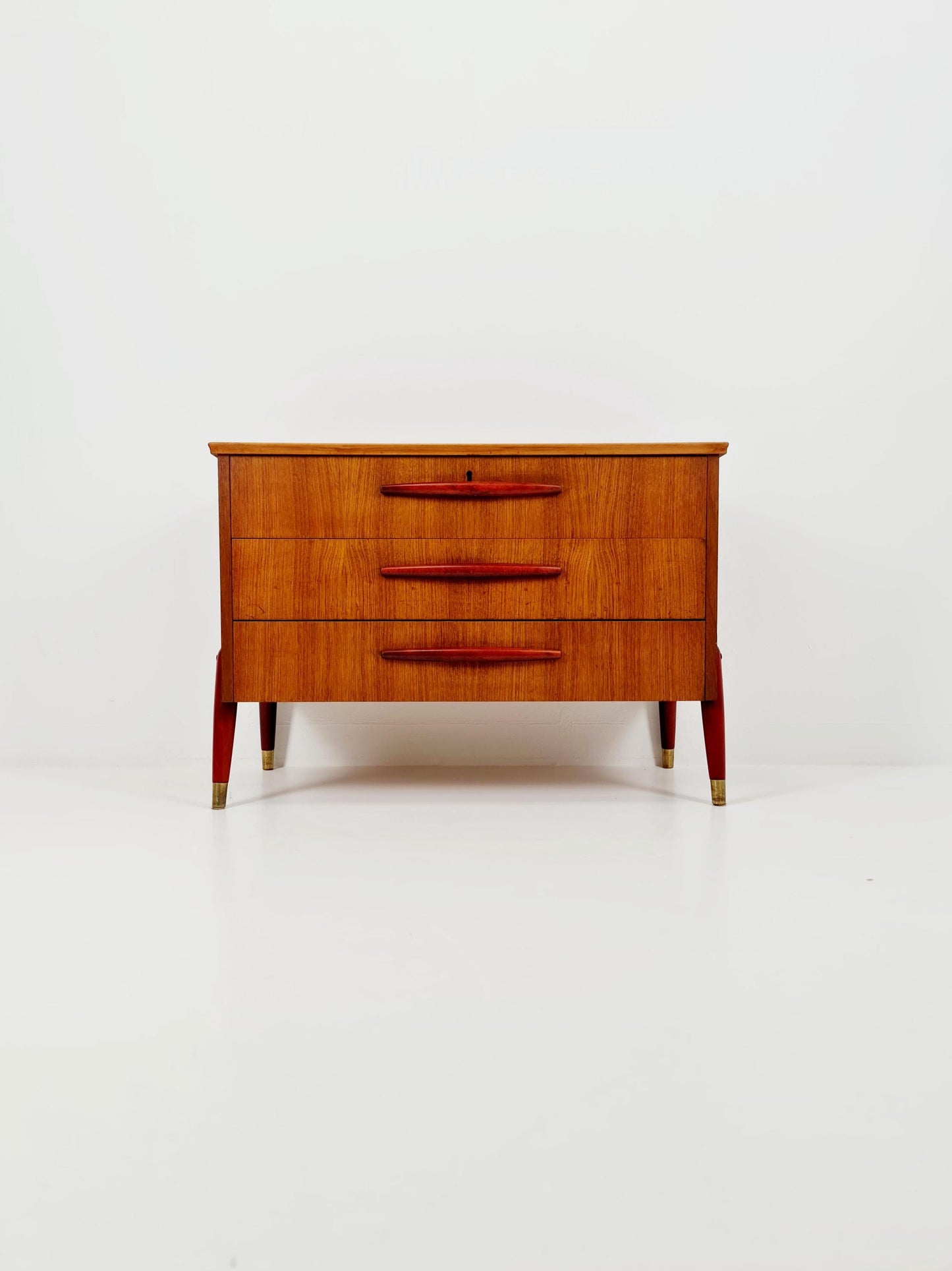 Midcentury Swedish design chest of drawers / drawer dresser /3 drawers cabinet, 1960s