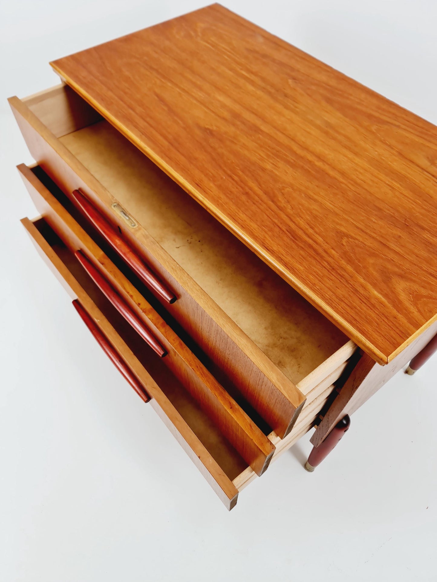 Midcentury Swedish design chest of drawers / drawer dresser /3 drawers cabinet, 1960s
