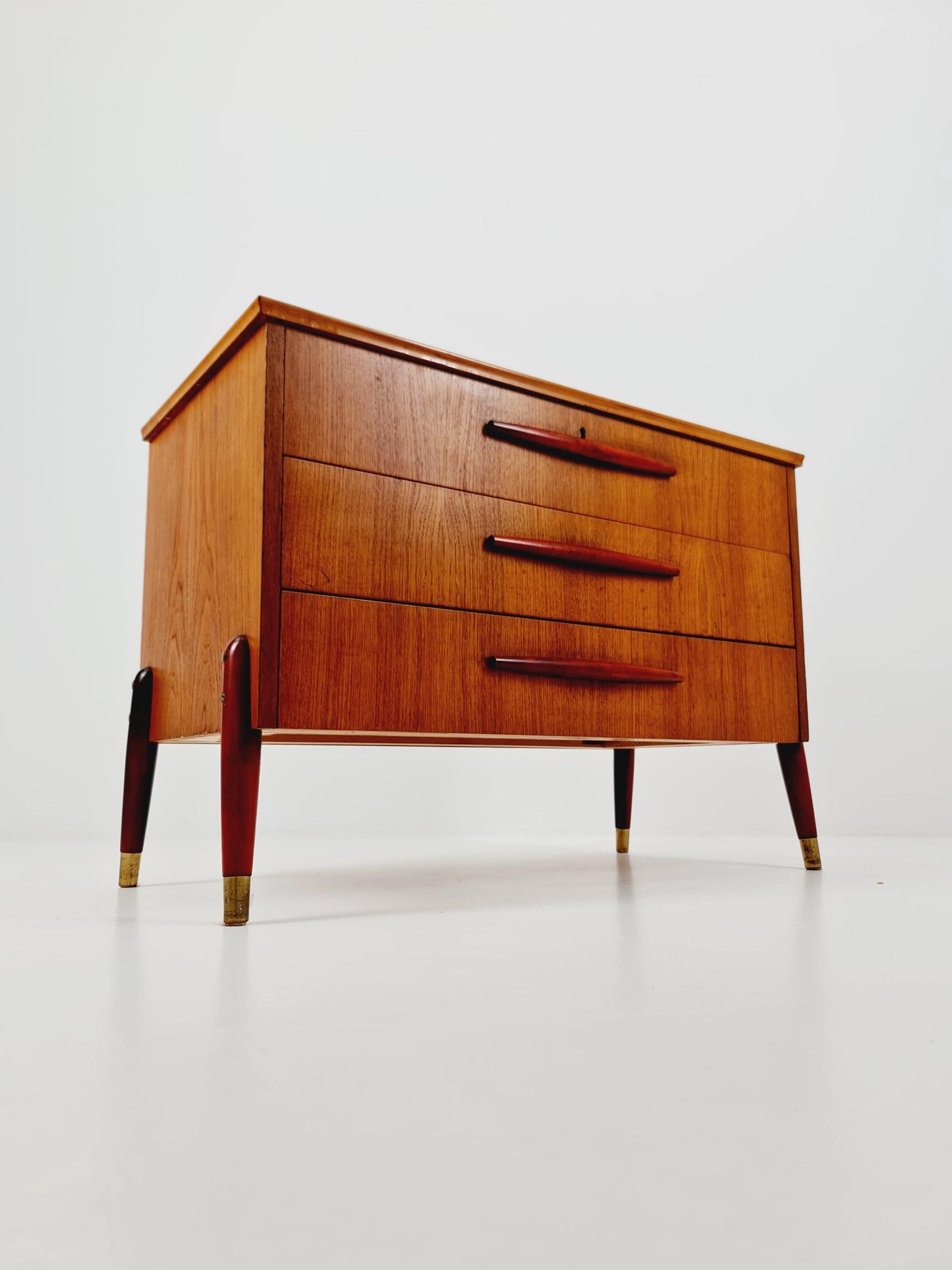 Midcentury Swedish design chest of drawers / drawer dresser /3 drawers cabinet, 1960s