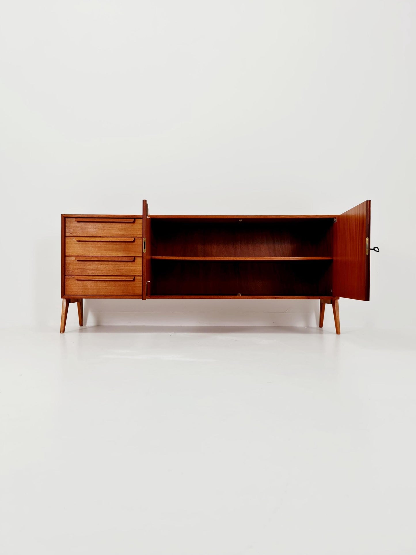 Mid Century Modern German Teak sideboard By Telkamphaus Möbel 1960s