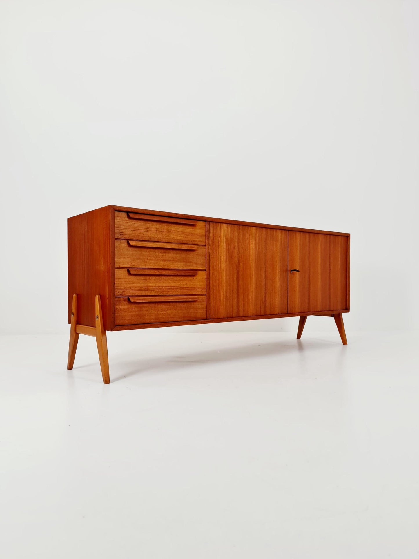 Mid Century Modern German Teak sideboard By Telkamphaus Möbel 1960s