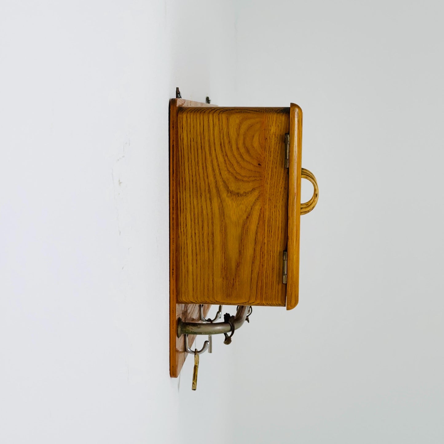 Mid Century Wooden Wall Cabinet | 1960s German Medicine Cabinet