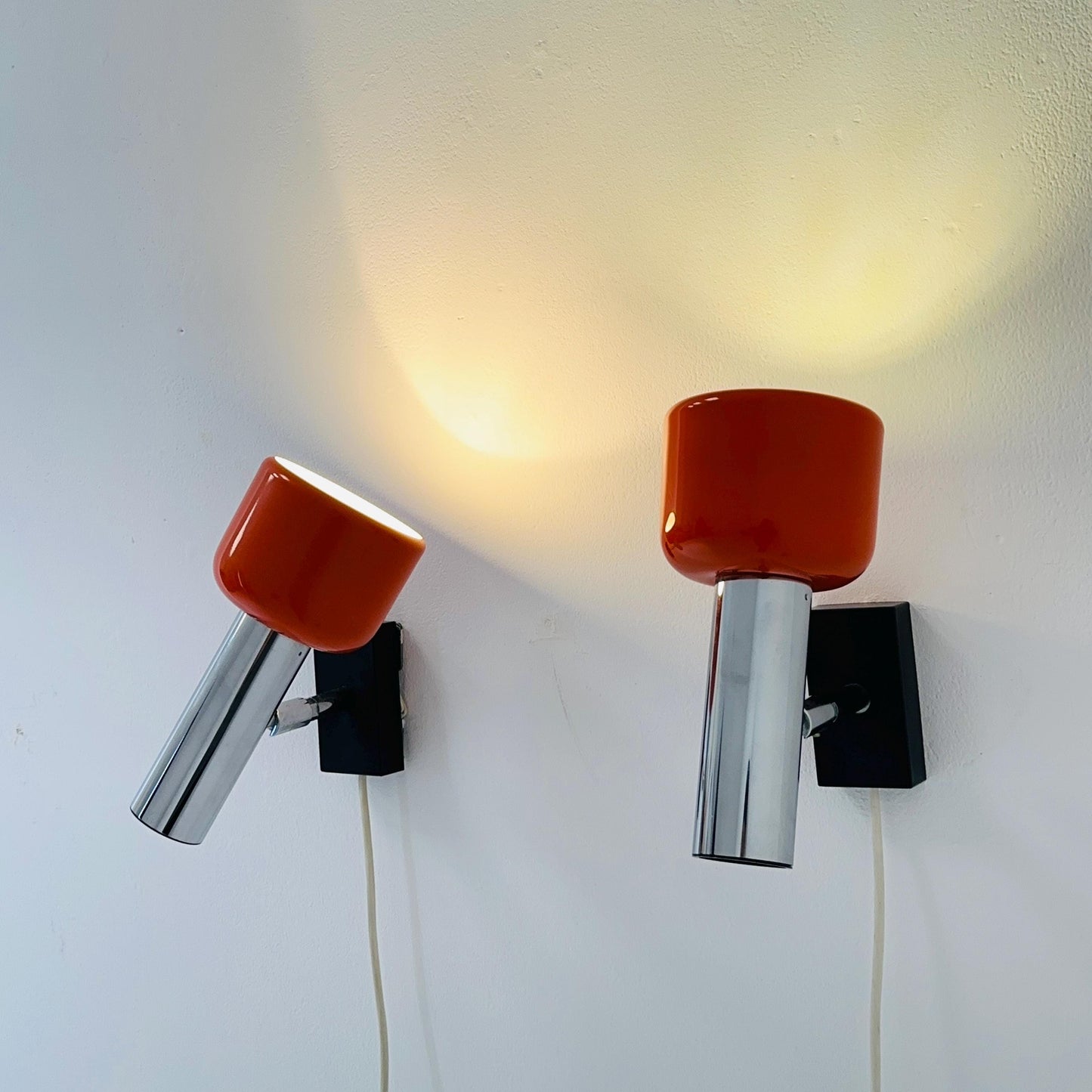 Set of 2 Staff Leuchten Space Age Wall Sconces – Germany, 1970s