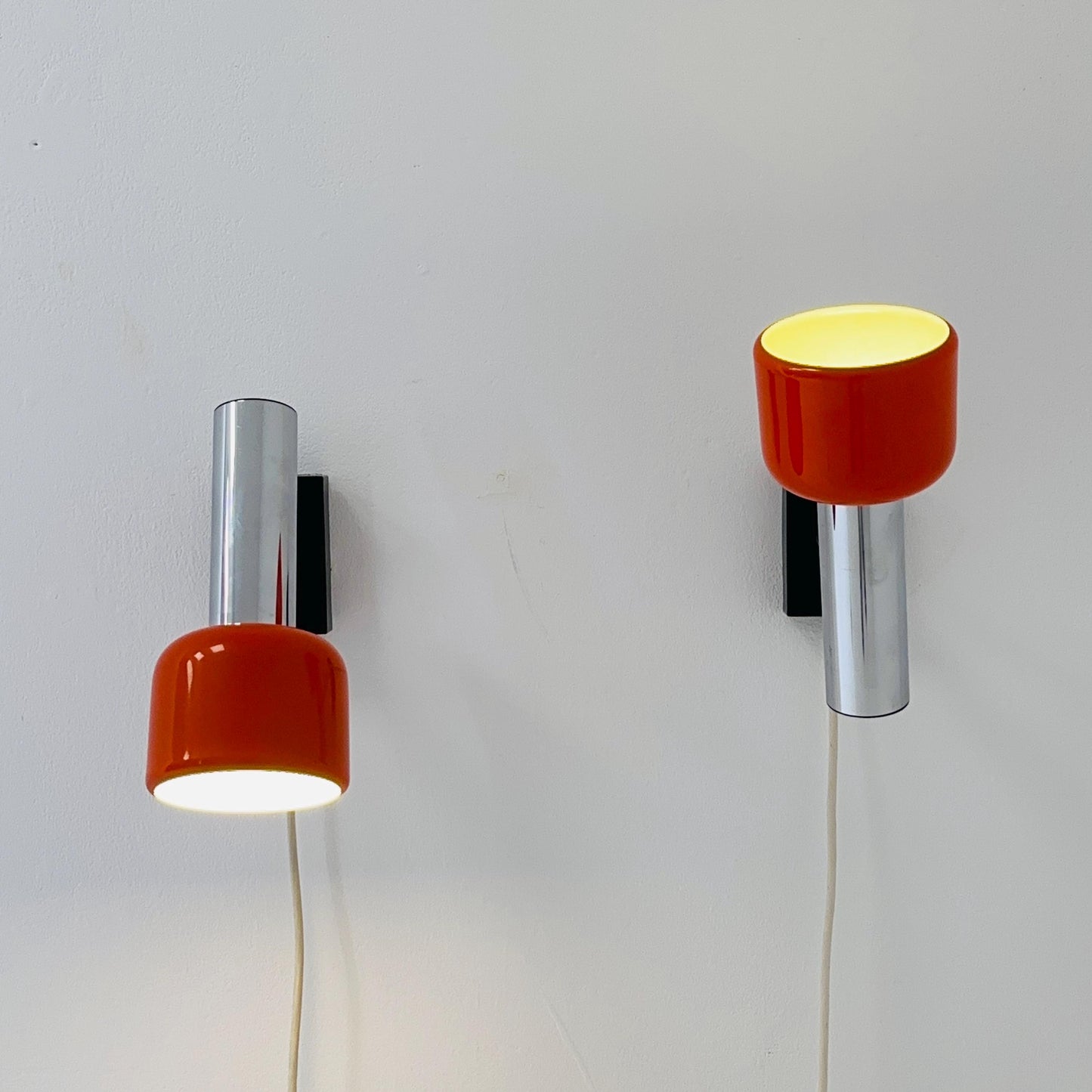 Set of 2 Staff Leuchten Space Age Wall Sconces – Germany, 1970s