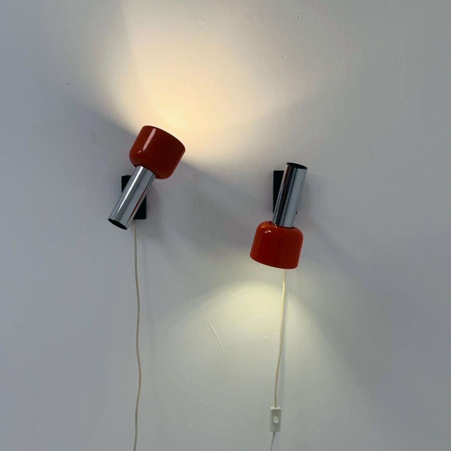 Set of 2 Staff Leuchten Space Age Wall Sconces – Germany, 1970s