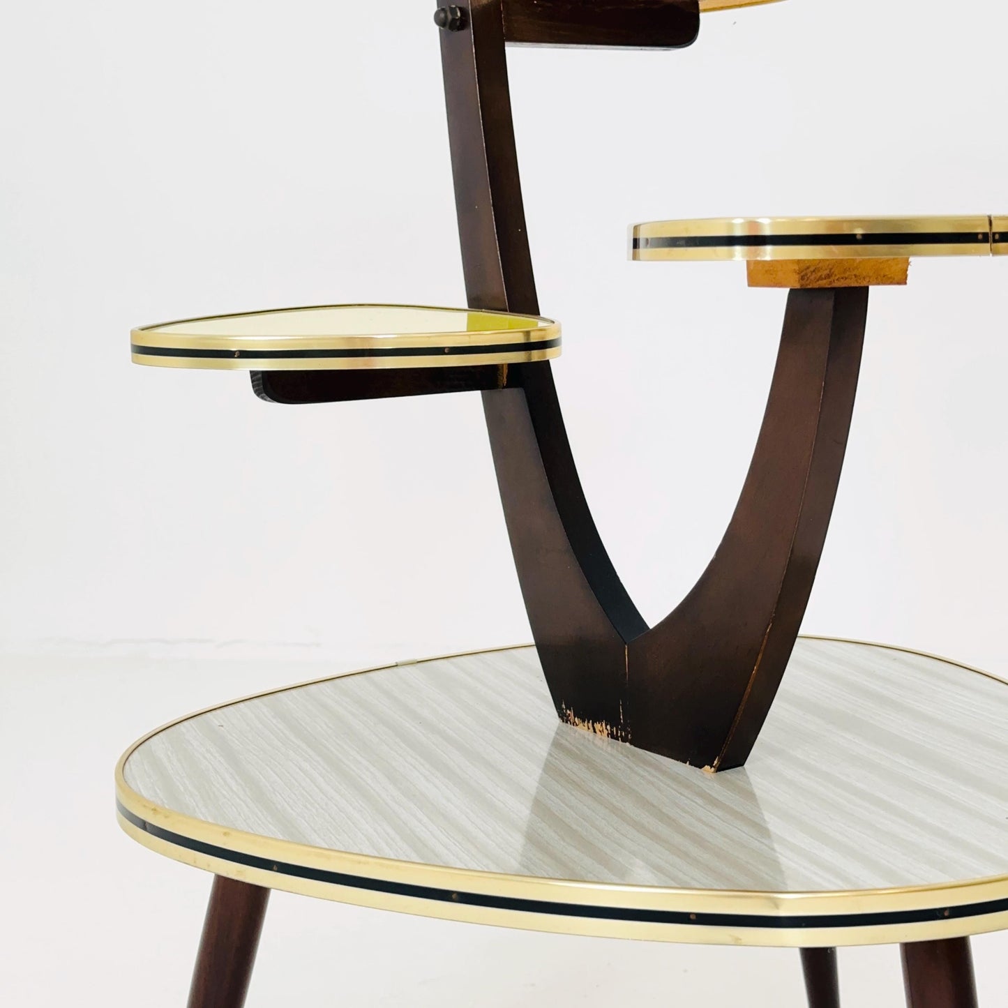 Rare Original Mid-Century German Plant Stand – 1960s Retro Flower Table Germany