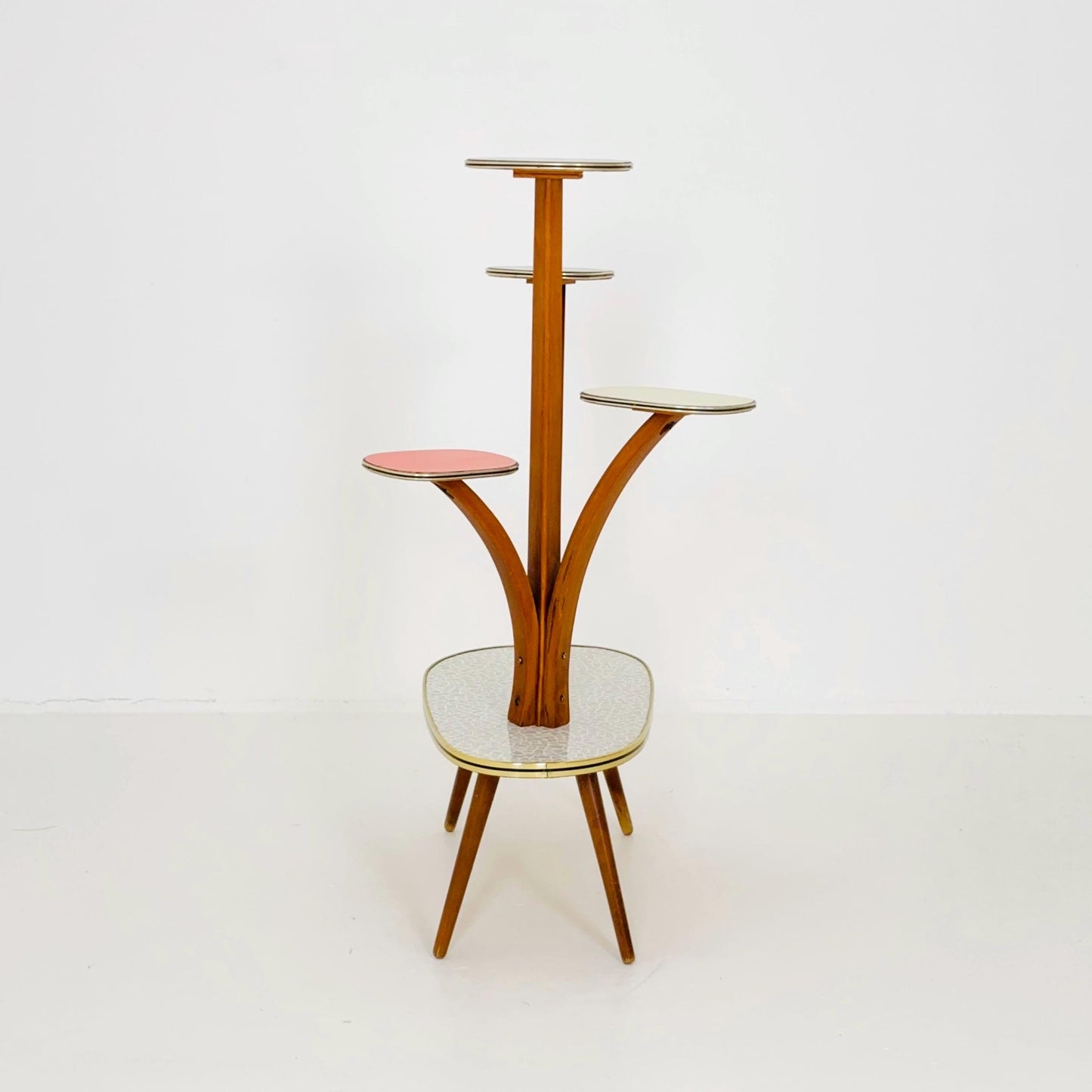 Rare Original Mid-Century German Plant Stand – 1960s Retro Flower Table Germany