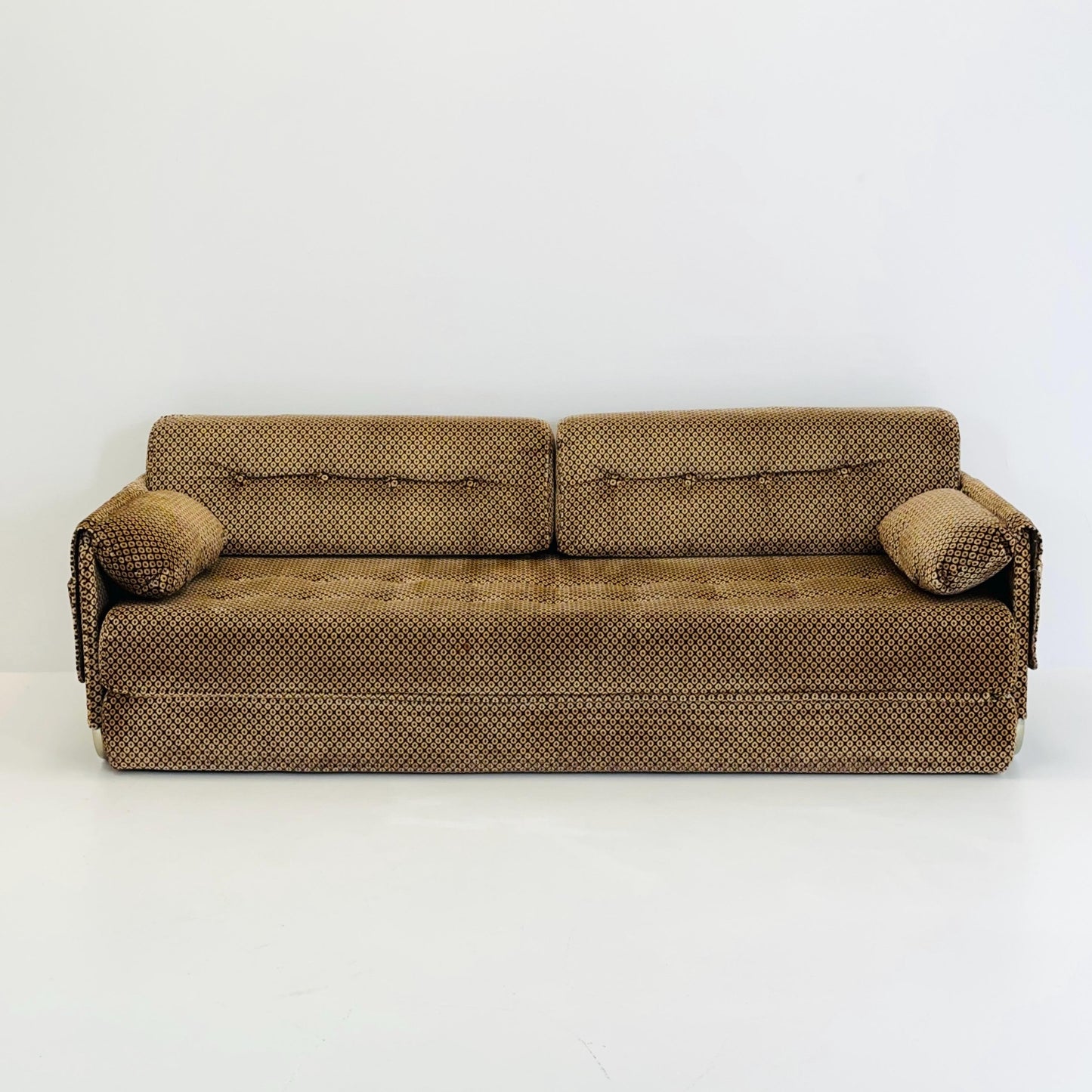 Mid Century Bauhaus Daybed Sofa Chrome Tubular Frame – 1980s Germany,