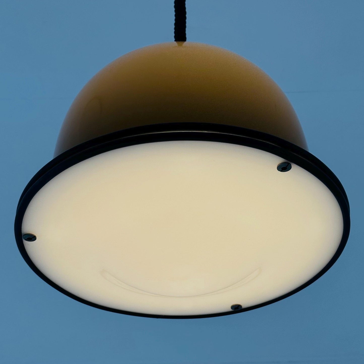Rare Mid century Harvey Guzzini Pendant Lamp, 1970s Italy