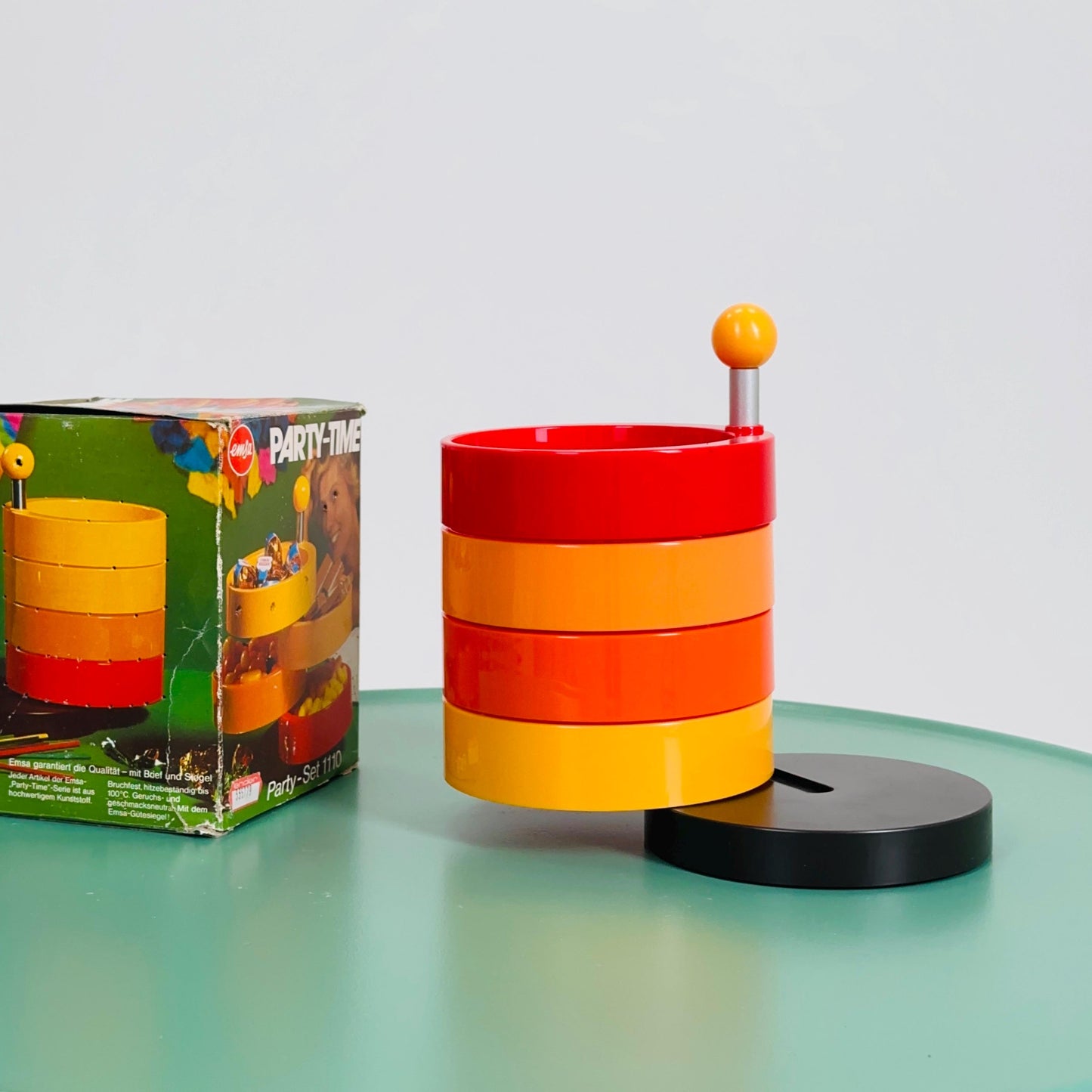 Space Age Snack Tower by Emsa – 1970s Pop Art Design, Made in W. Germany