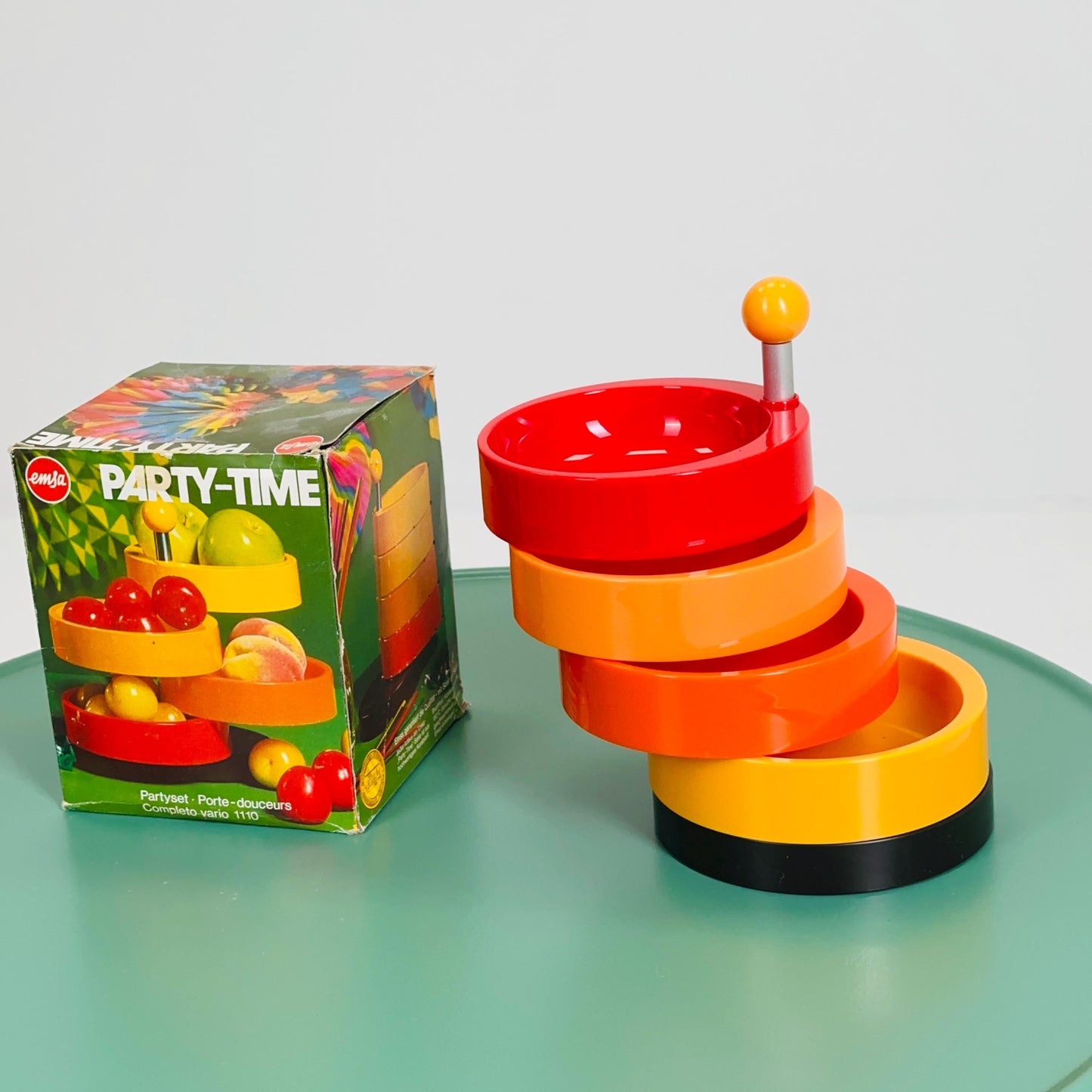 Space Age Snack Tower by Emsa – 1970s Pop Art Design, Made in W. Germany