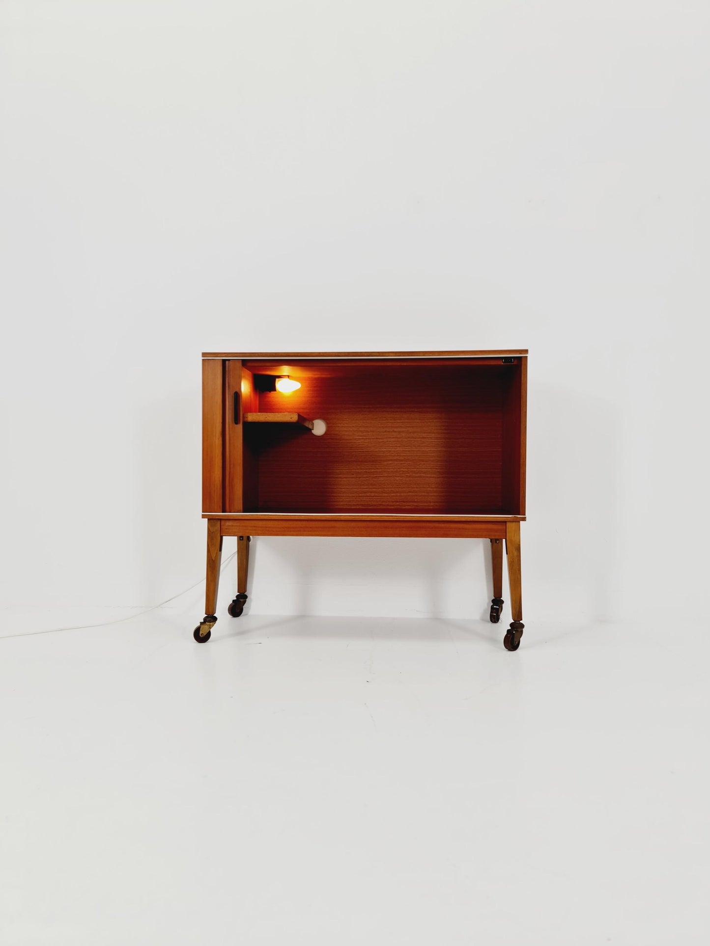 Rare Mid century walnut German bar/ sideboard, 1950s