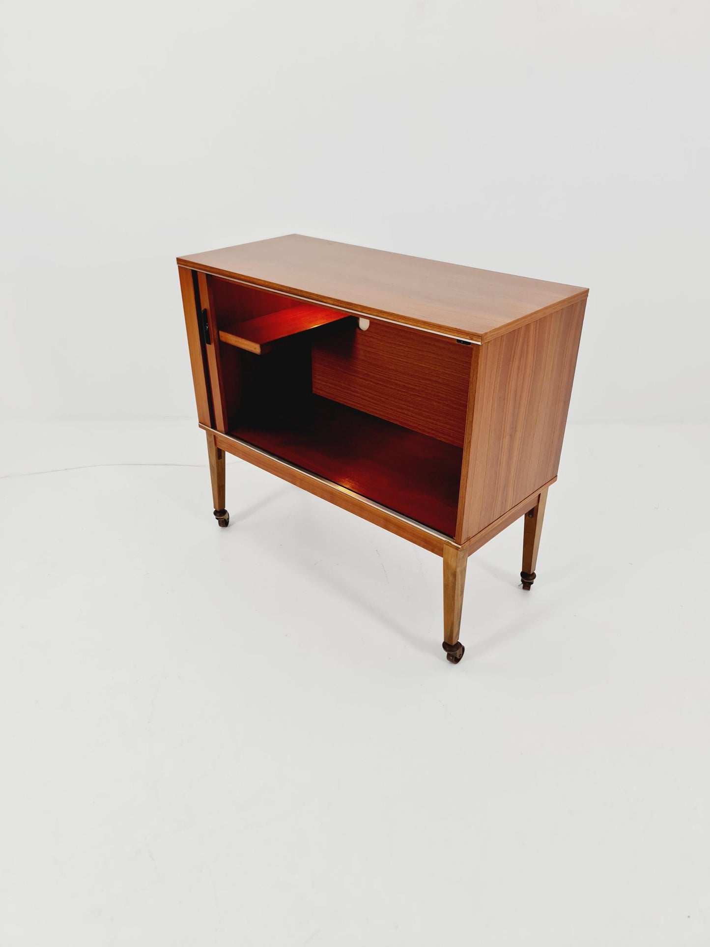 Rare Mid century walnut German bar/ sideboard, 1950s
