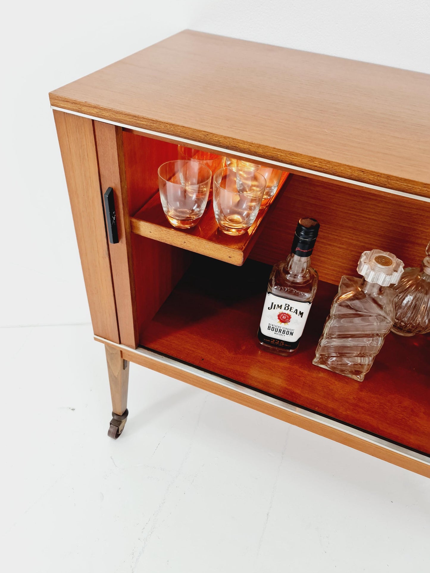 Rare Mid century walnut German bar/ sideboard, 1950s