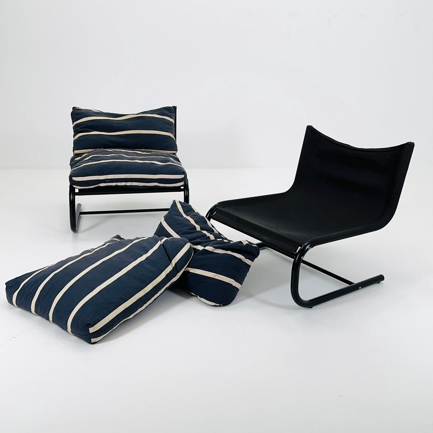 1 of 2 Space Age Stuns Lounge Chairs by Jan Dranger - Johan Huldt for Innovator, Sweden, 1970s