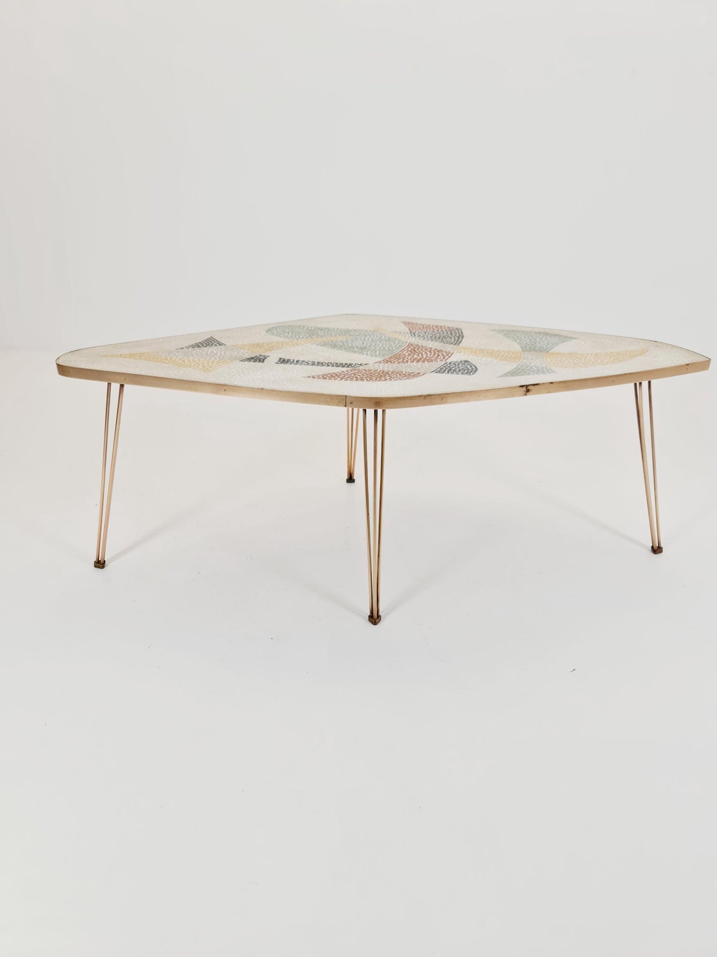 Rare vintage mosaic coffee table from the 60s,