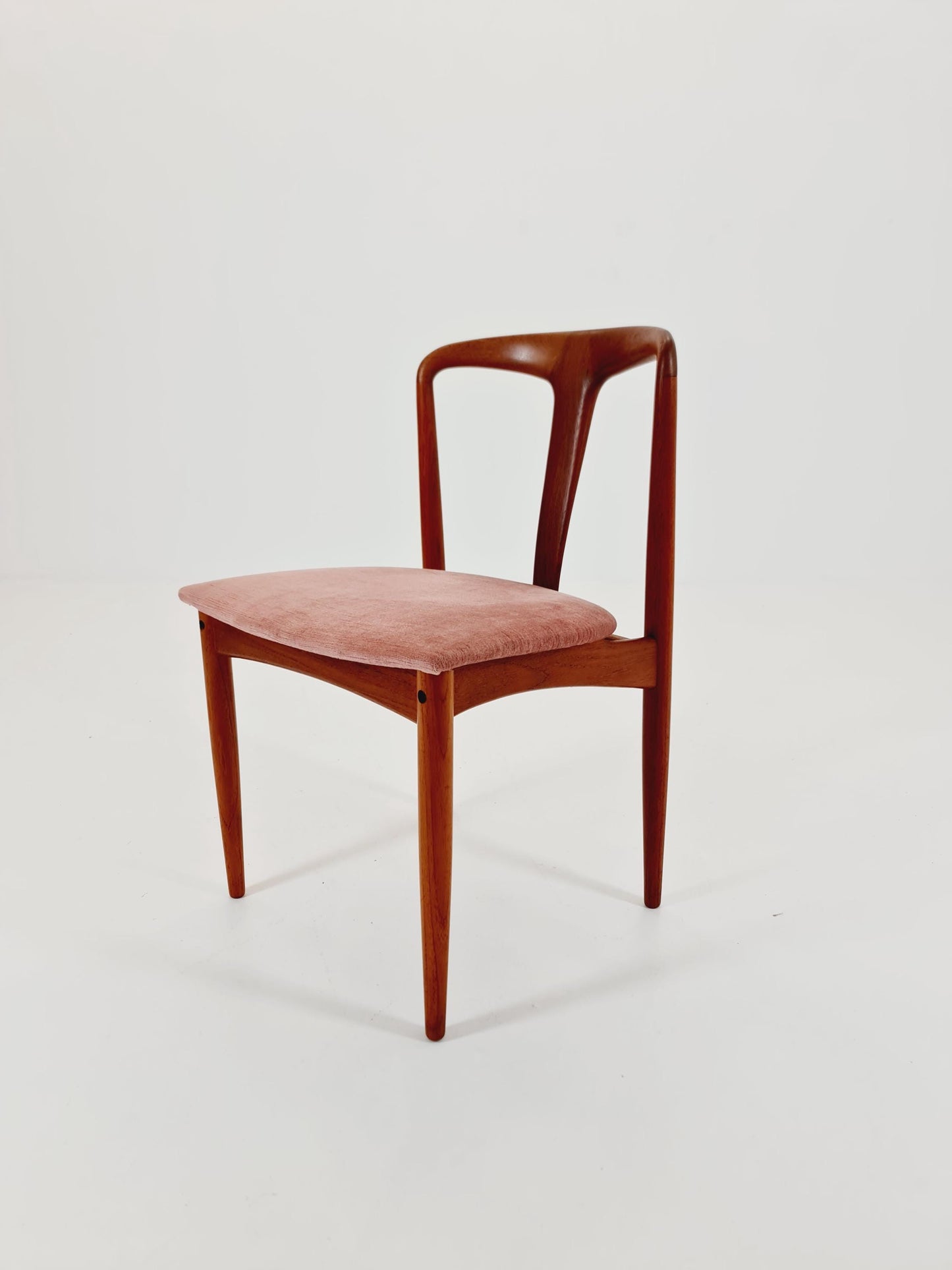 Vintage Danish teak dining chair by johannes Andersen for Uldum Mobelfabrik , 1960s,