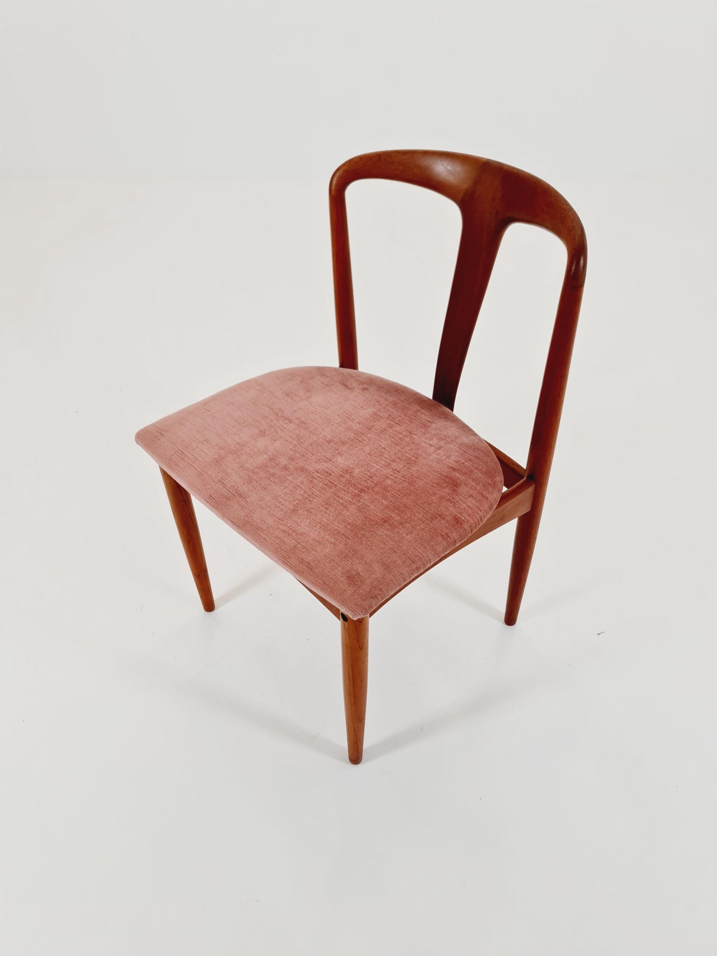 Vintage Danish teak dining chair by johannes Andersen for Uldum Mobelfabrik , 1960s,
