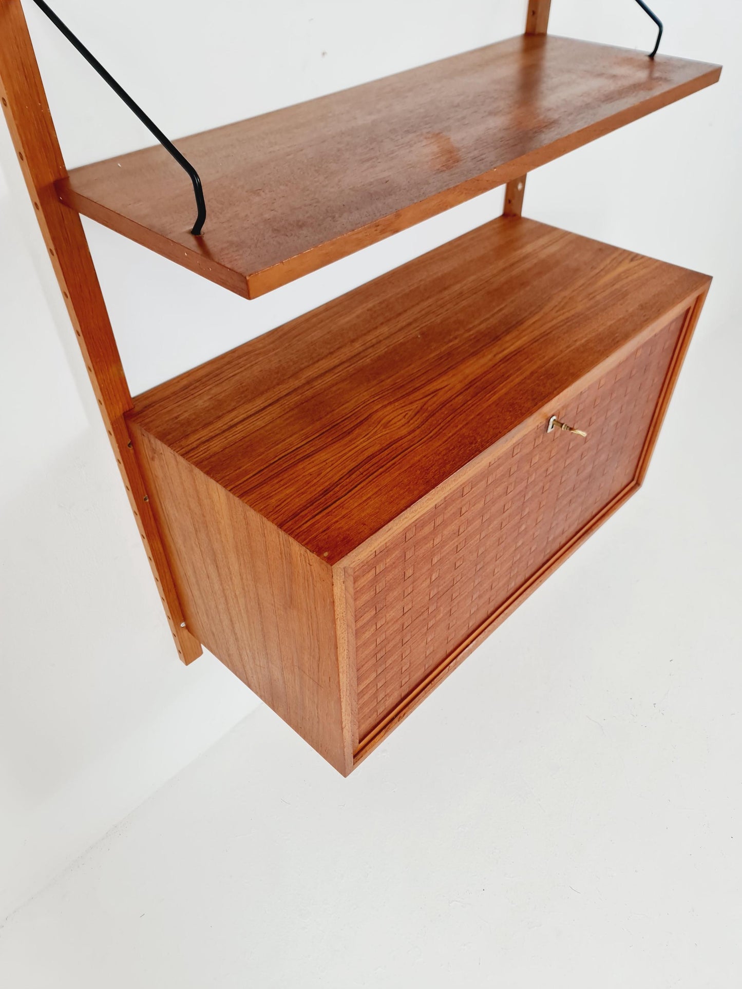 Mid century Danish Teak Wall Unit with Desk cabinet by Poul Cadovius for Royal,Denmark, 1960s