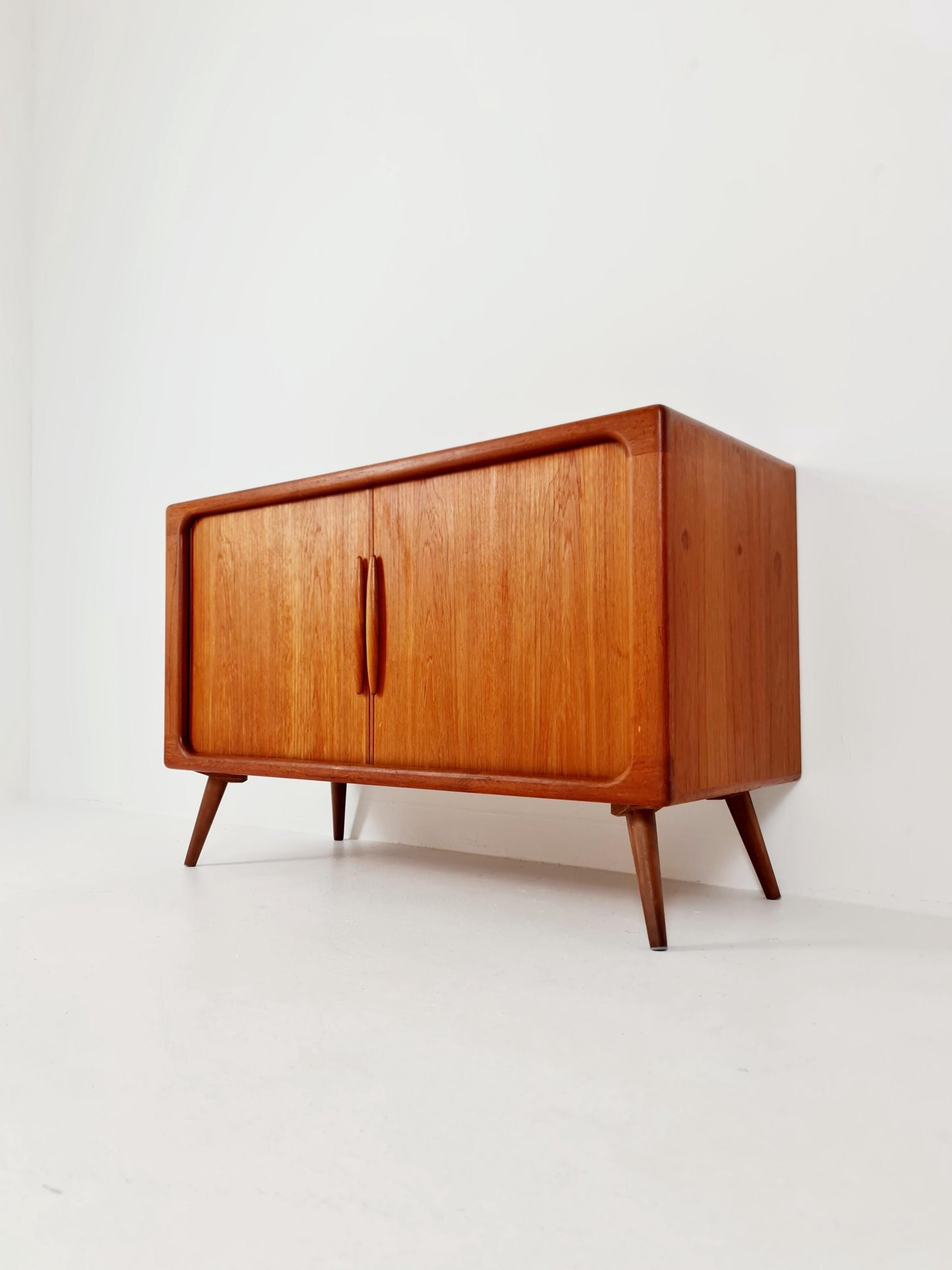 Mid century Solid Danish teak hallway cabinet, Record cabinet By Dyrlund 1960s