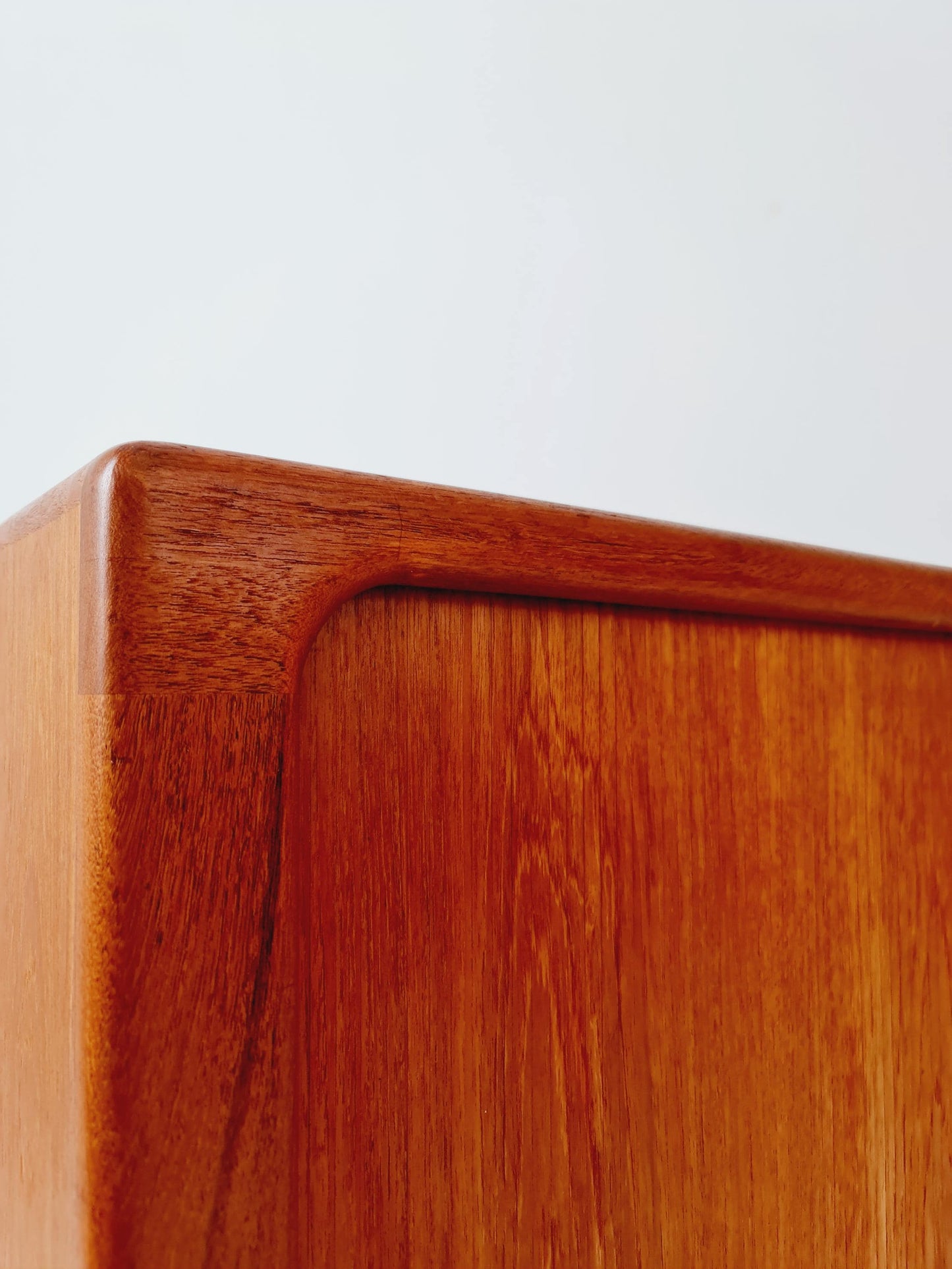 Mid century Solid Danish teak hallway cabinet, Record cabinet By Dyrlund 1960s